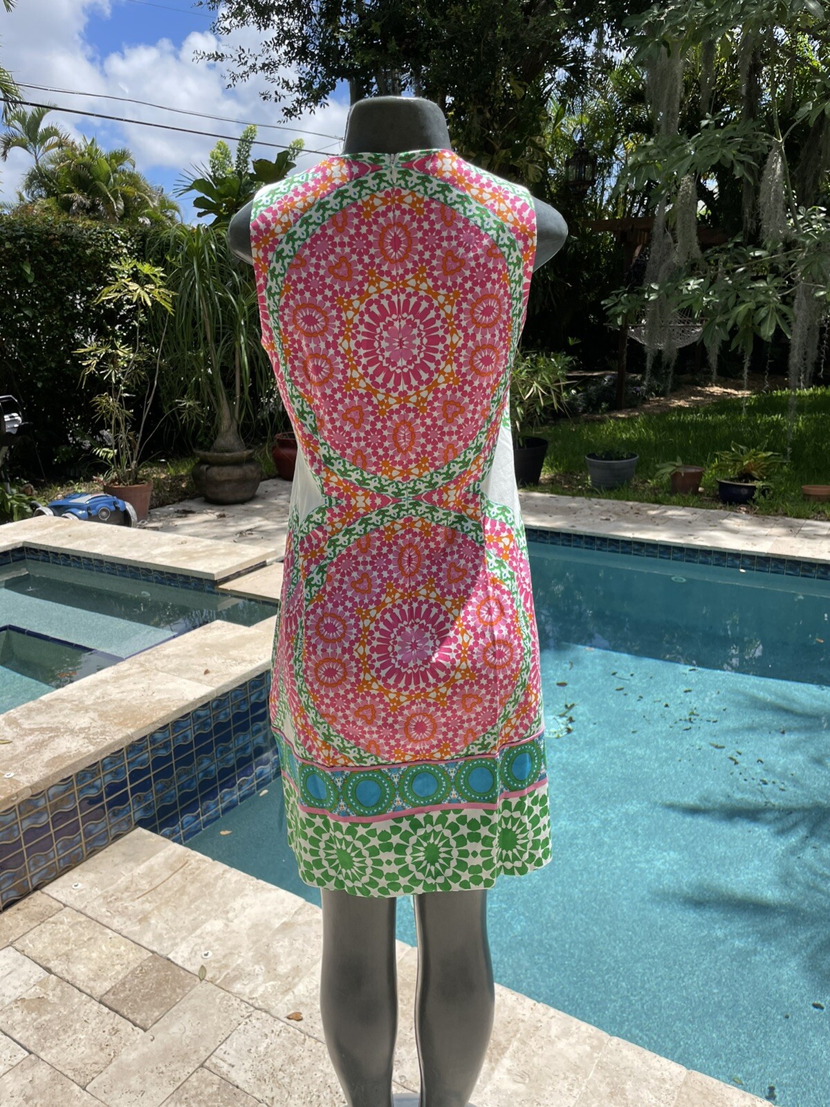 Vintage London times 60s psychedelic sleeveless dress