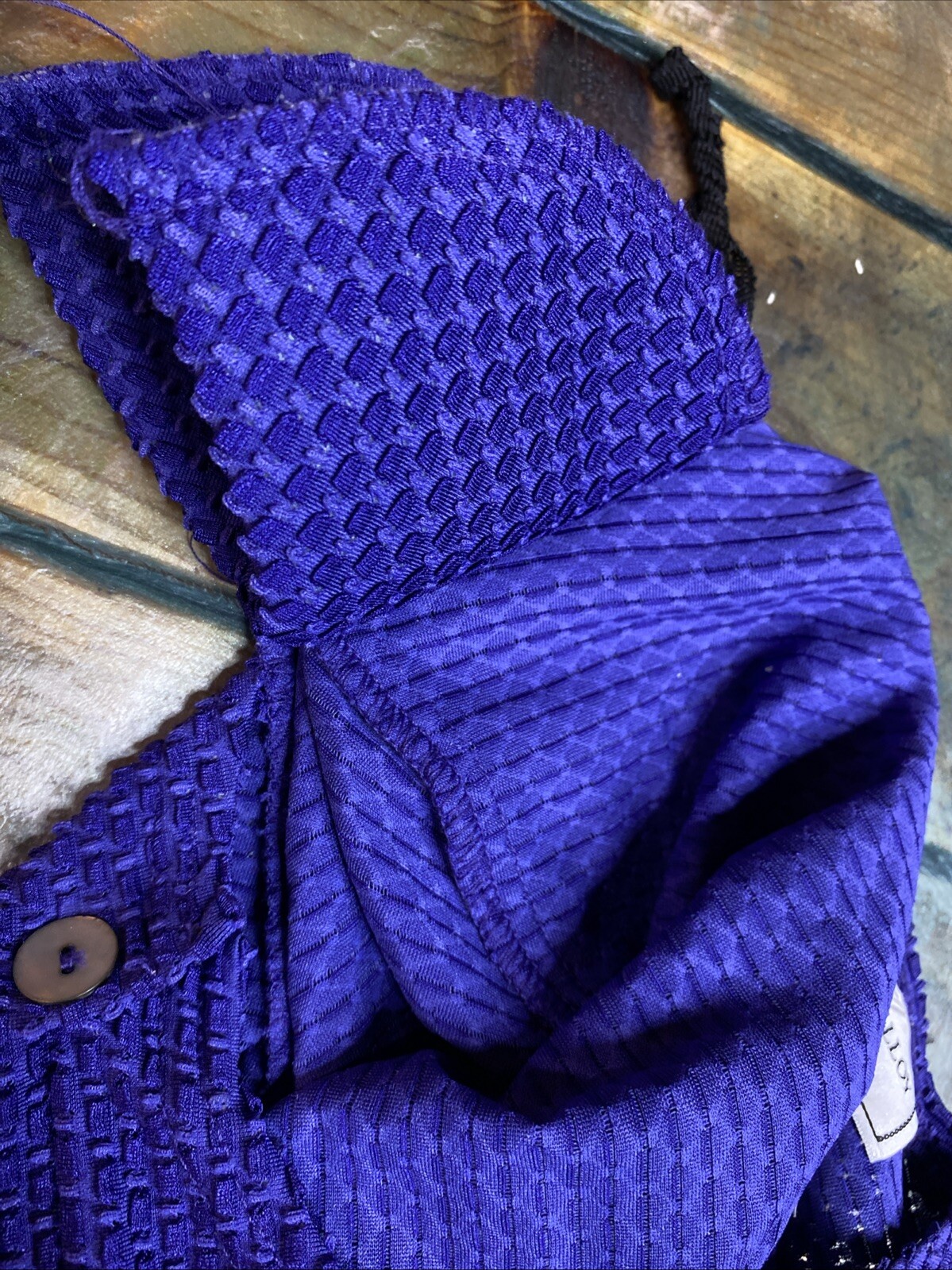 Vintage 70’s Molly Mallow Petite Purple Casual/Party Dress/ Jacket Size 8