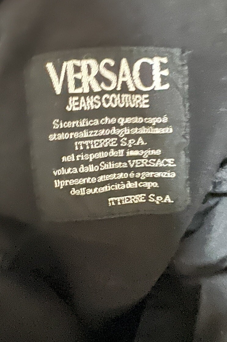 VERSACE Jeans Couture Vintage Jeans Black Size 36X29 Piecen 978411