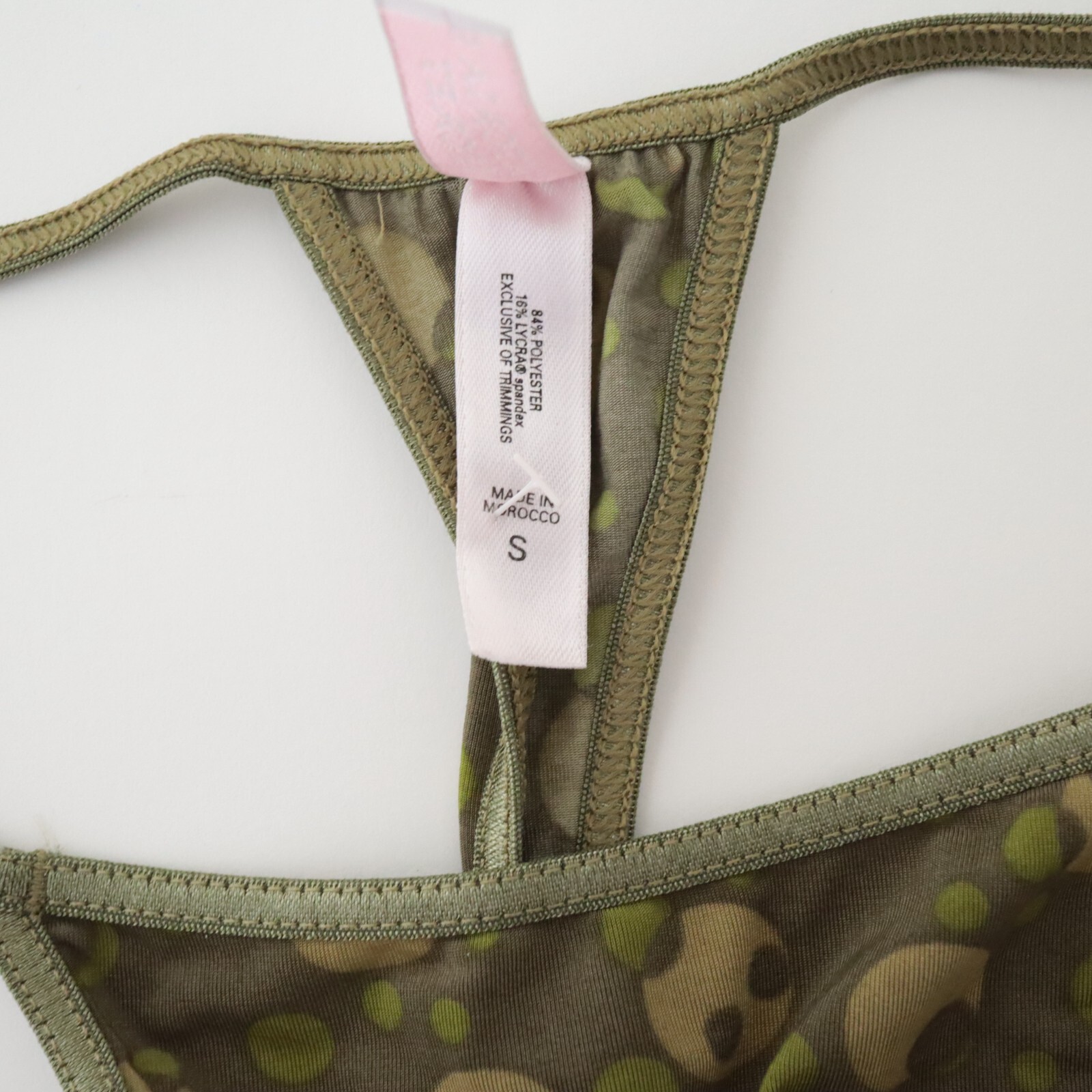 VTG Victoria’s Secret Y2K Semi-Sheer Silky Thong V-String Panty SMALL