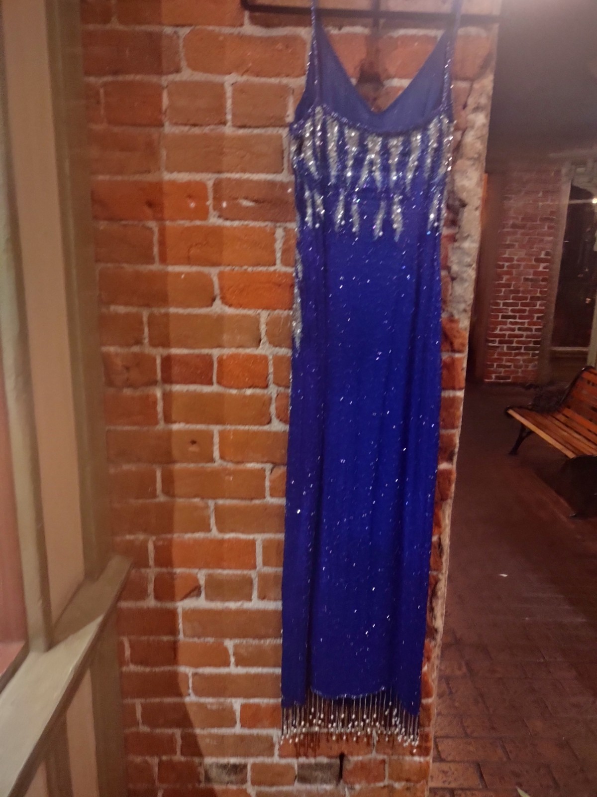 VTG 1980’s 1990’s S & N Fashions Silk Beaded and Sequin cocktail Dress Small