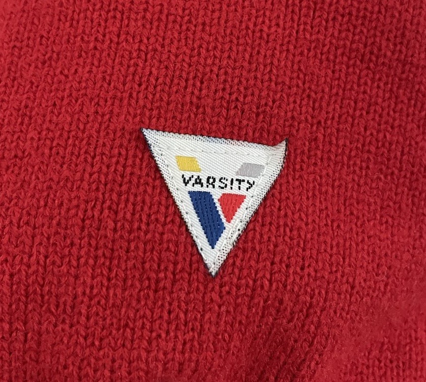 Vintage Red / White Varsity Spirit Fashion Jacket Women’s “Kelly Captain” Size L