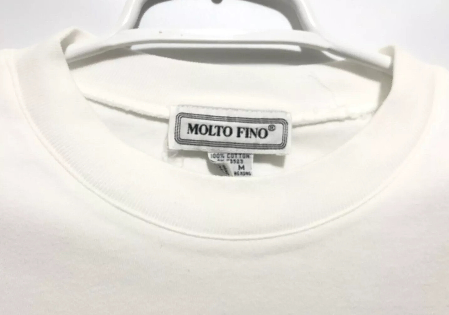 Vtg Molto Fino Womens Nautical Anchor Shell Gold Rope T-shirt Size M 100% Cotton