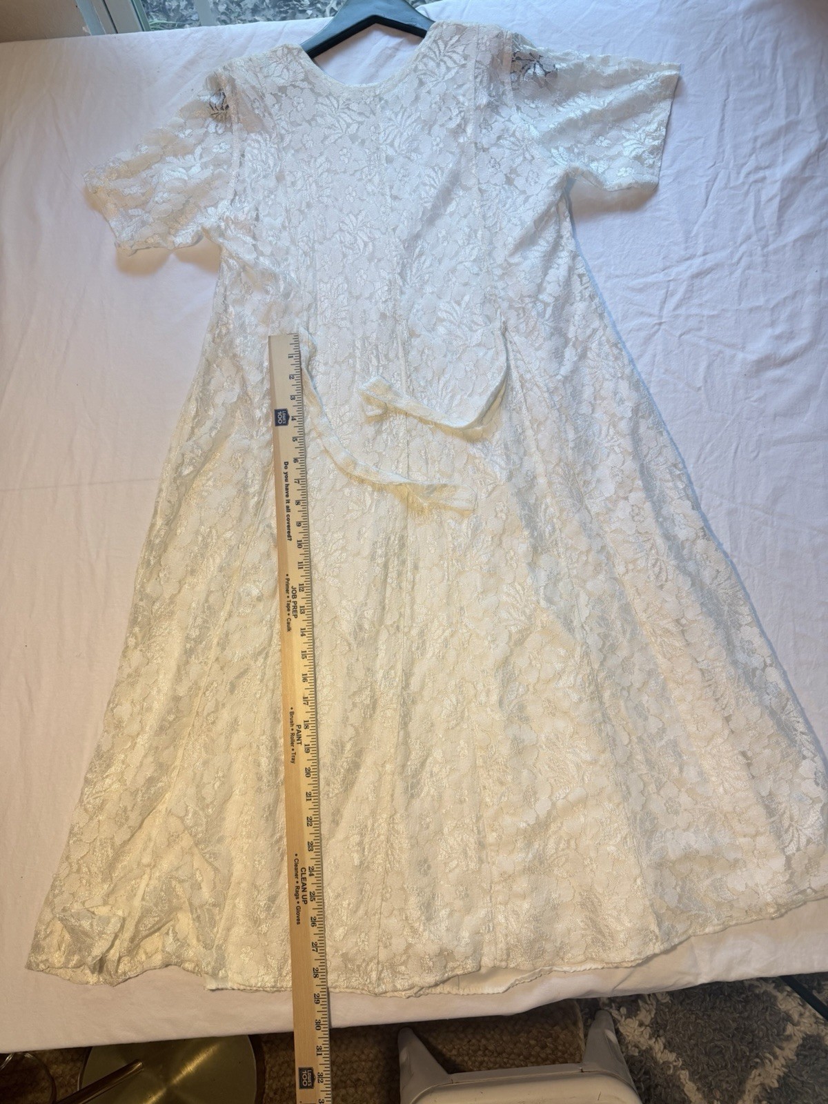 Vintage 80’s Starina white lace dress (cottagecore, boho, bridal, floral)