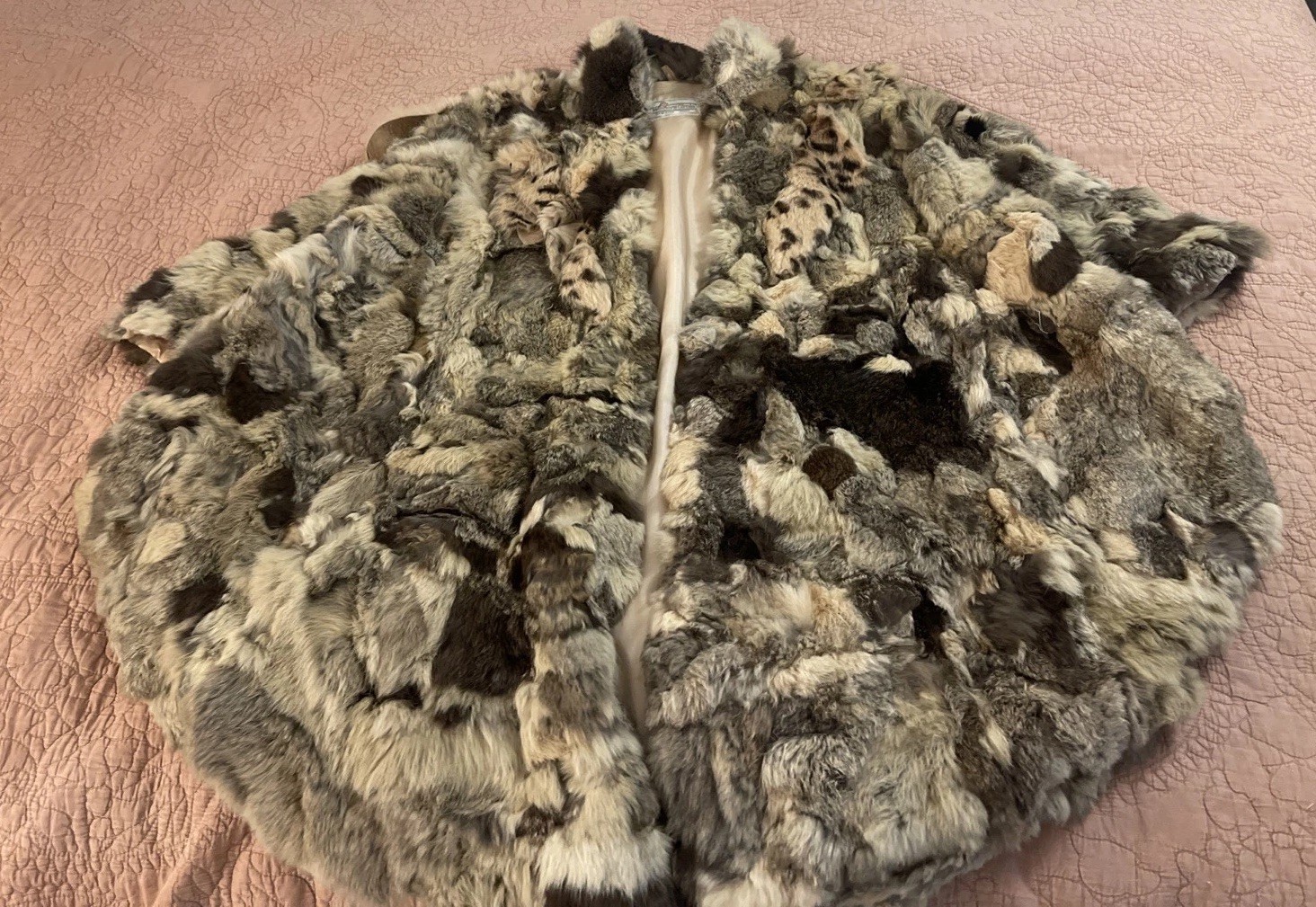 Vintage Winner’s Circle Rabbit Fur Cape