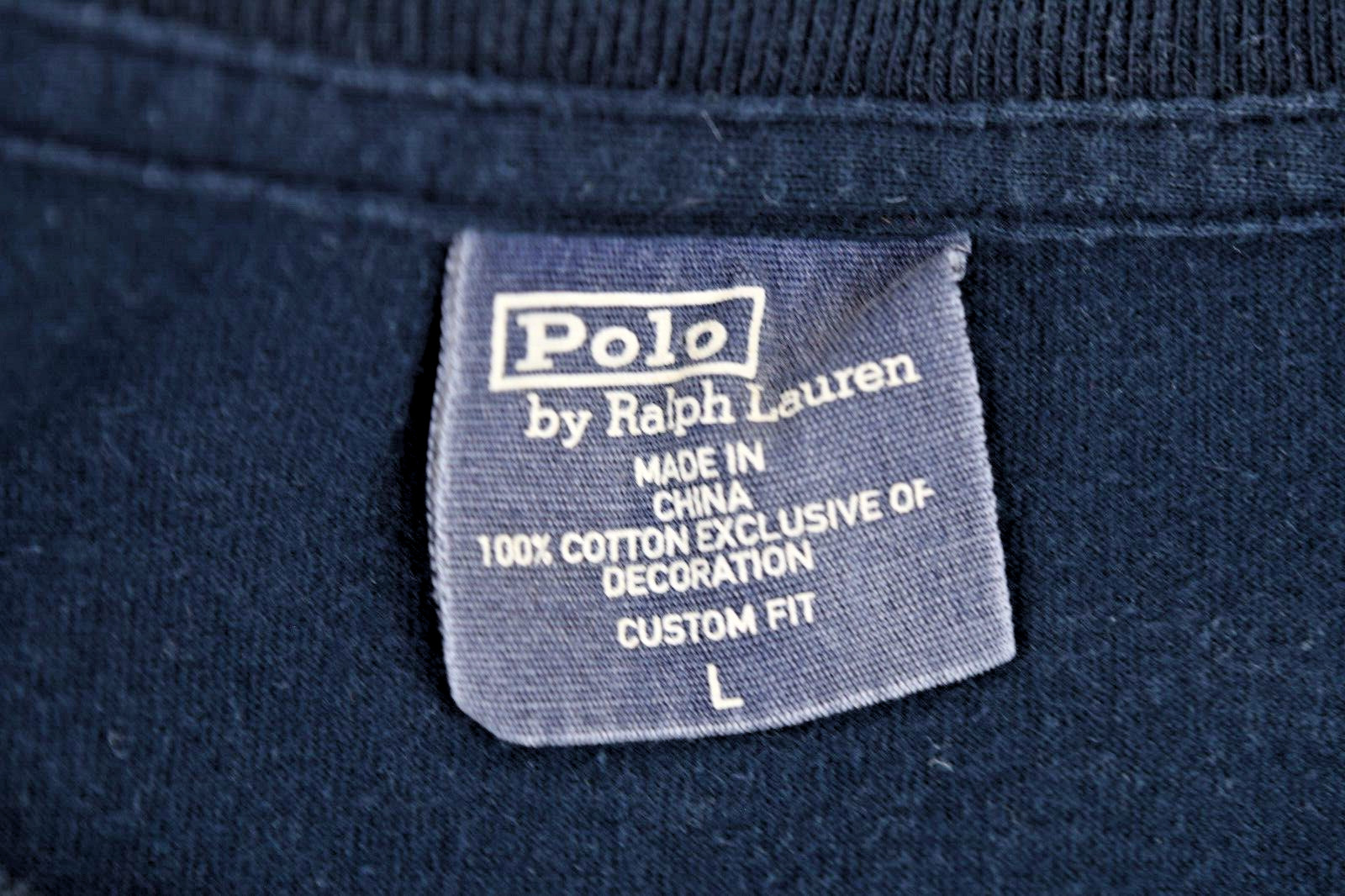 Vintage Polo Ralph Lauren T-Shirt Size M/L 90s Black 381 Wing Sneaker Cap Sleeve