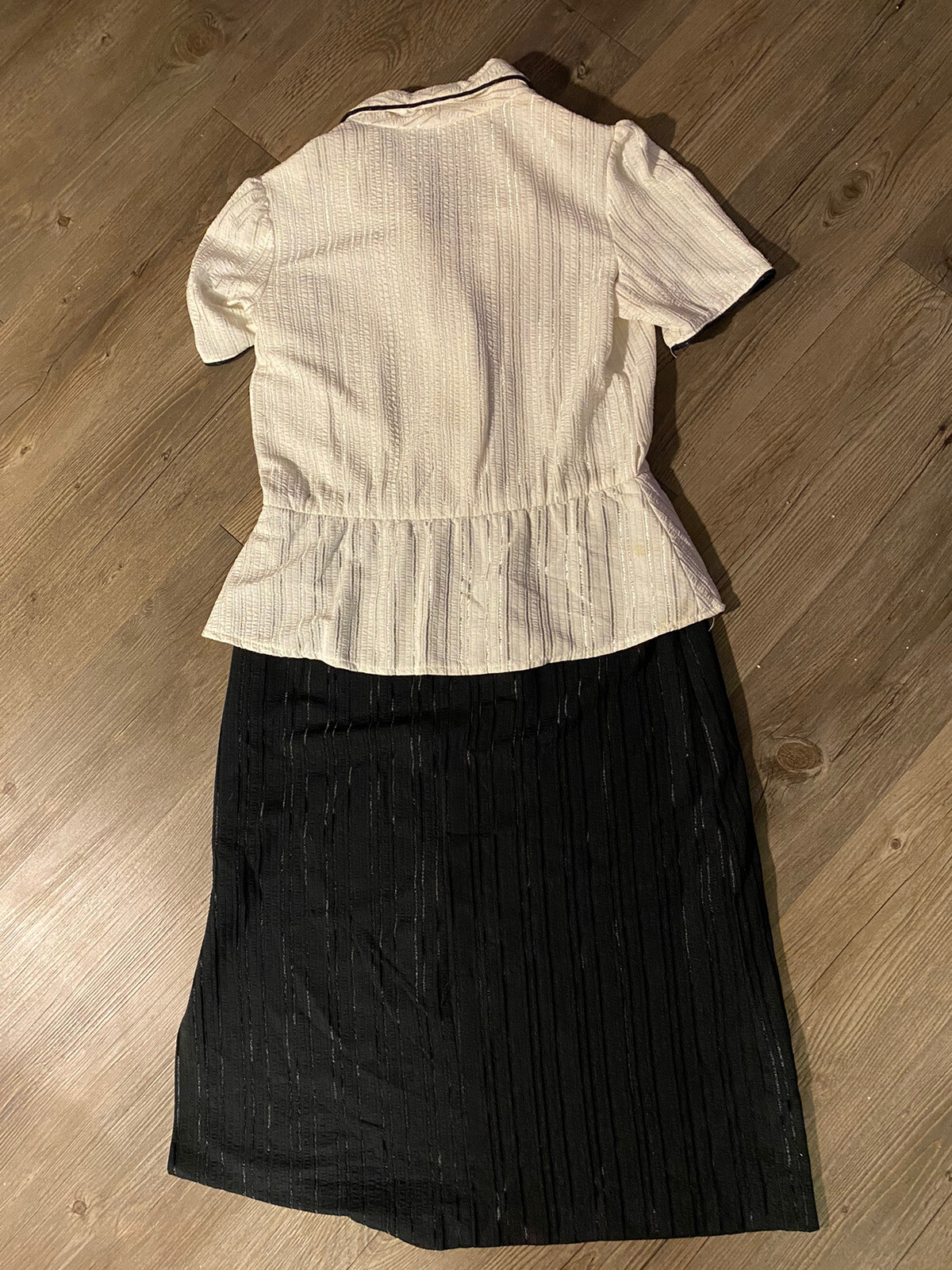 Vintage 1970s Women’s Black And White Dress