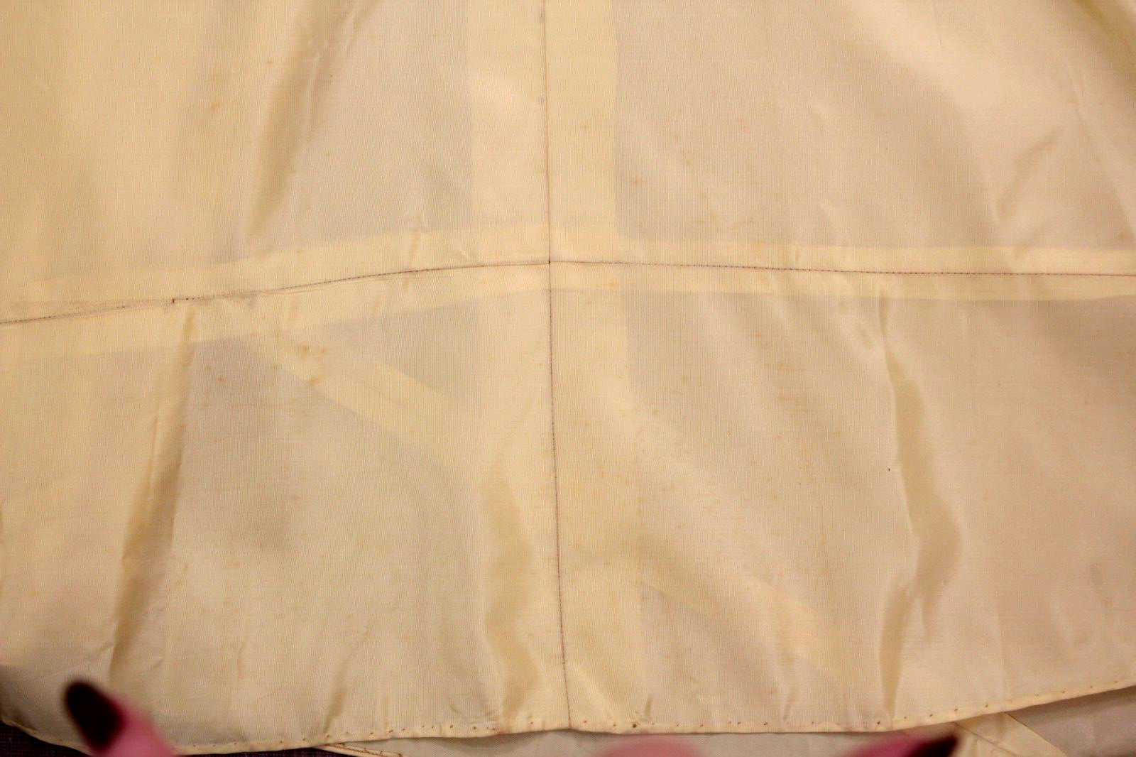 Vtg Women’s 40s Light Yellow Formal Gown 1940s Sz S/M Ball Gown Prom Dress
