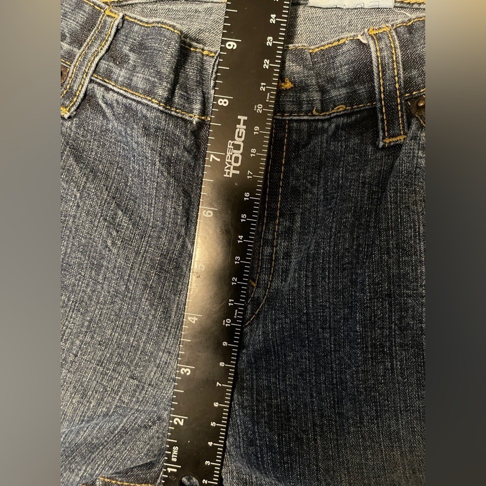Jordache Jeans Womens 11/12 Petite Blue Flare Normcore 90s Denim Bottoms