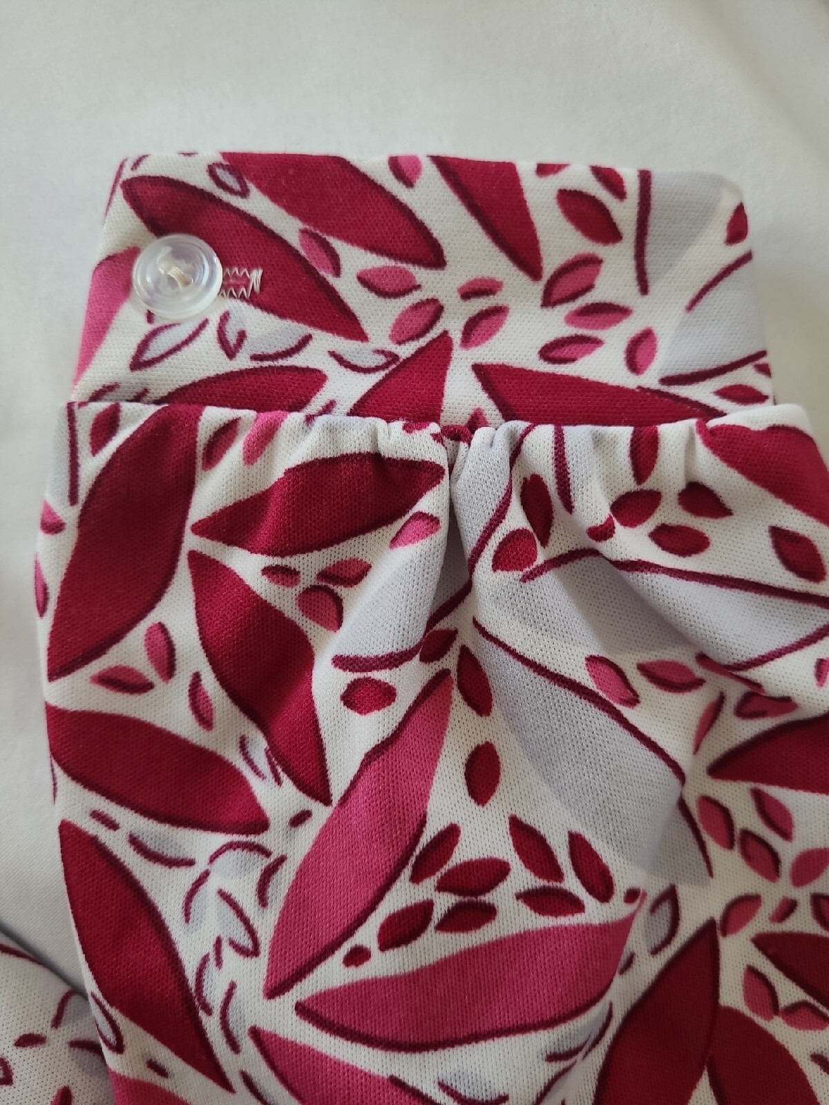 Vintage GRAFF California Wear Retro Pink Leaves Women’s Blouse 1970’s