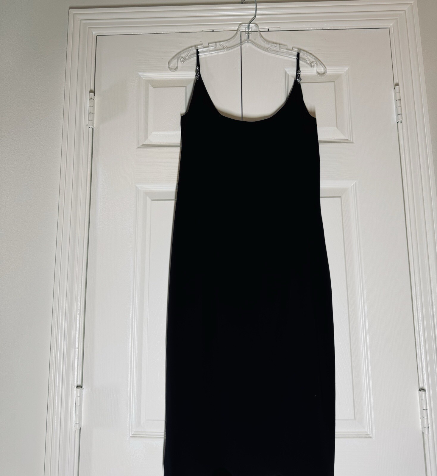 Vtg Y2K Maggy London Size 14 Black Cocktail Spaghetti Strap Dress with Bolero