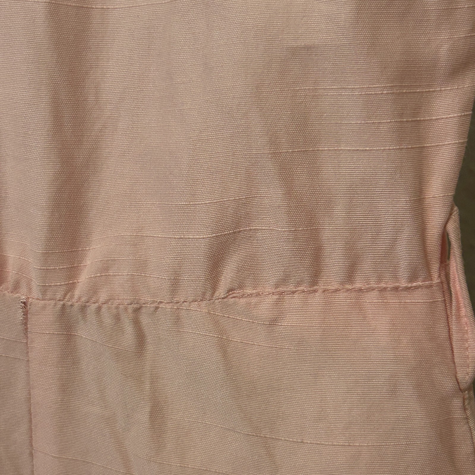 Vtg 1940s 50s Womens Sz L Pink Day Dress Rockabilly VLV Textured Rayon