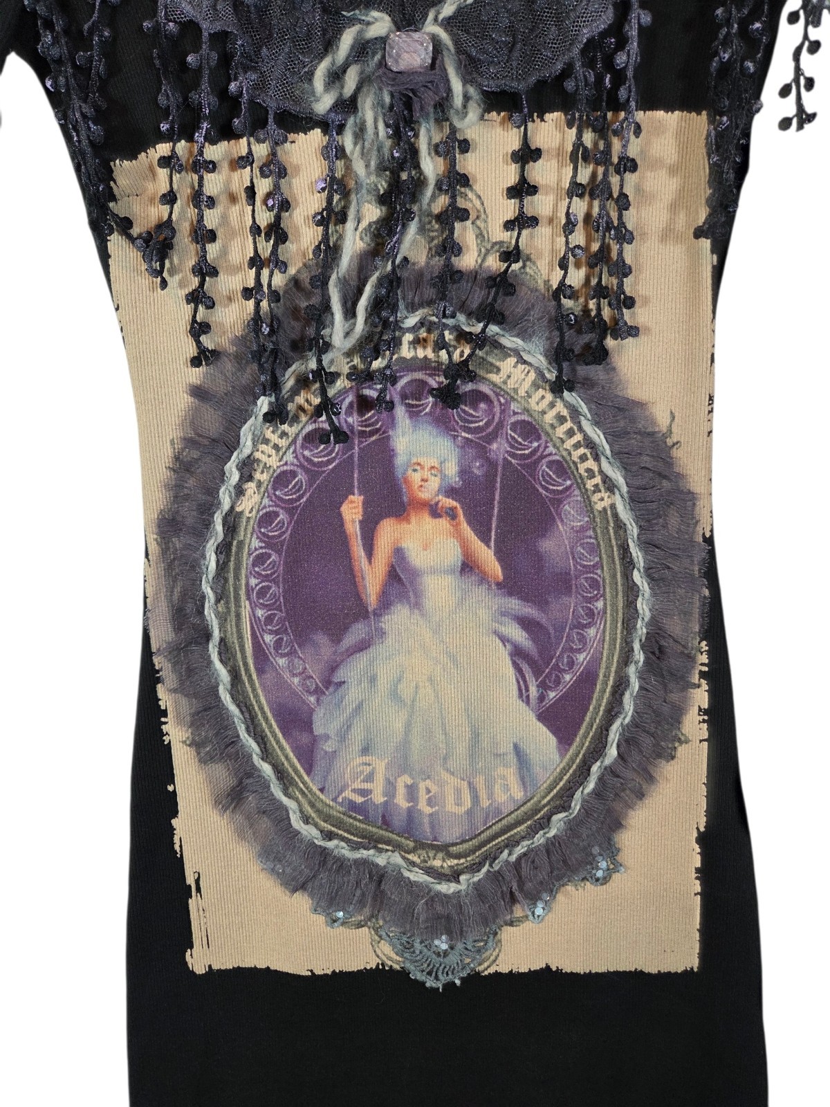 Mariagrazia Panizzi Y2K Whimsigoth Fairy Grunge Dress Vintage Size 38 Small