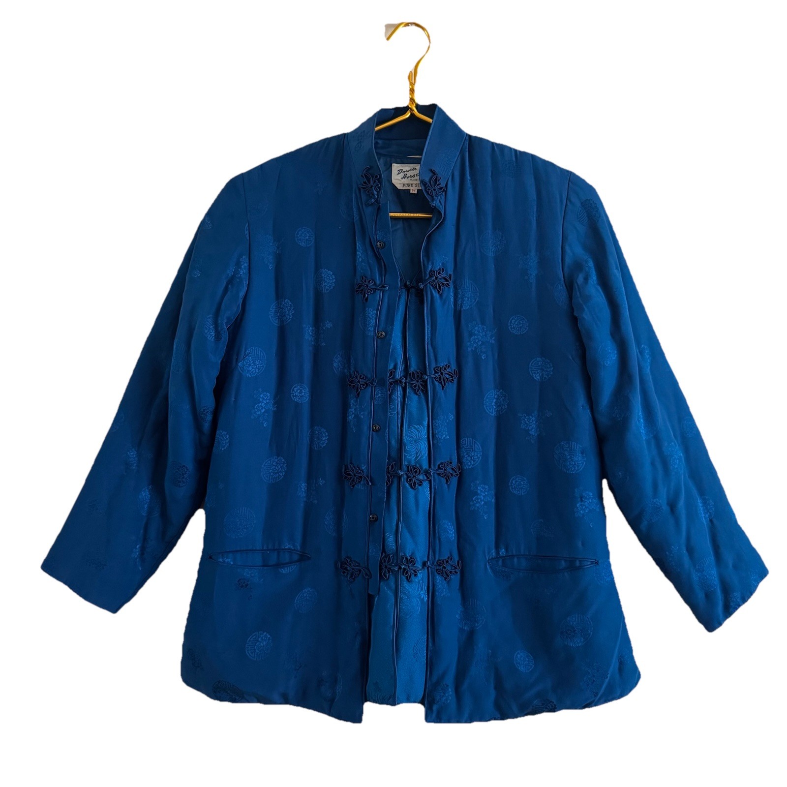 Chinese Tunic Vest Jacket Silk Vintage Pretty