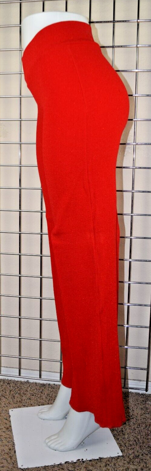 Vintage Pants Movin USA Bodywear W22 L31 80s Vibrant Red Soft Textured Cotton