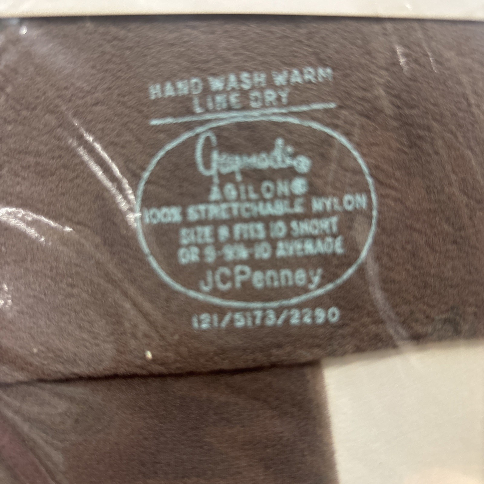 Vintage Agilon Seamless Stockings Grey Mist – Size B /10 Short Pantyhose
