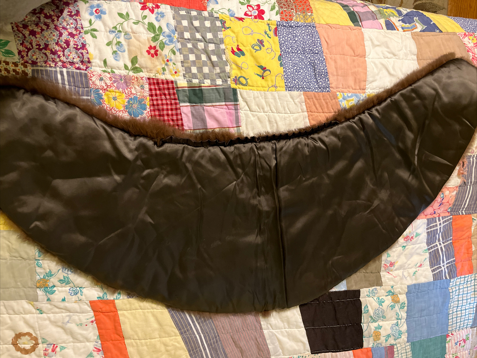 VTG Genuine Brown/Black Russian SABLE Mink Fur Stole Wrap Cape GLAMOROUS 1950’S?