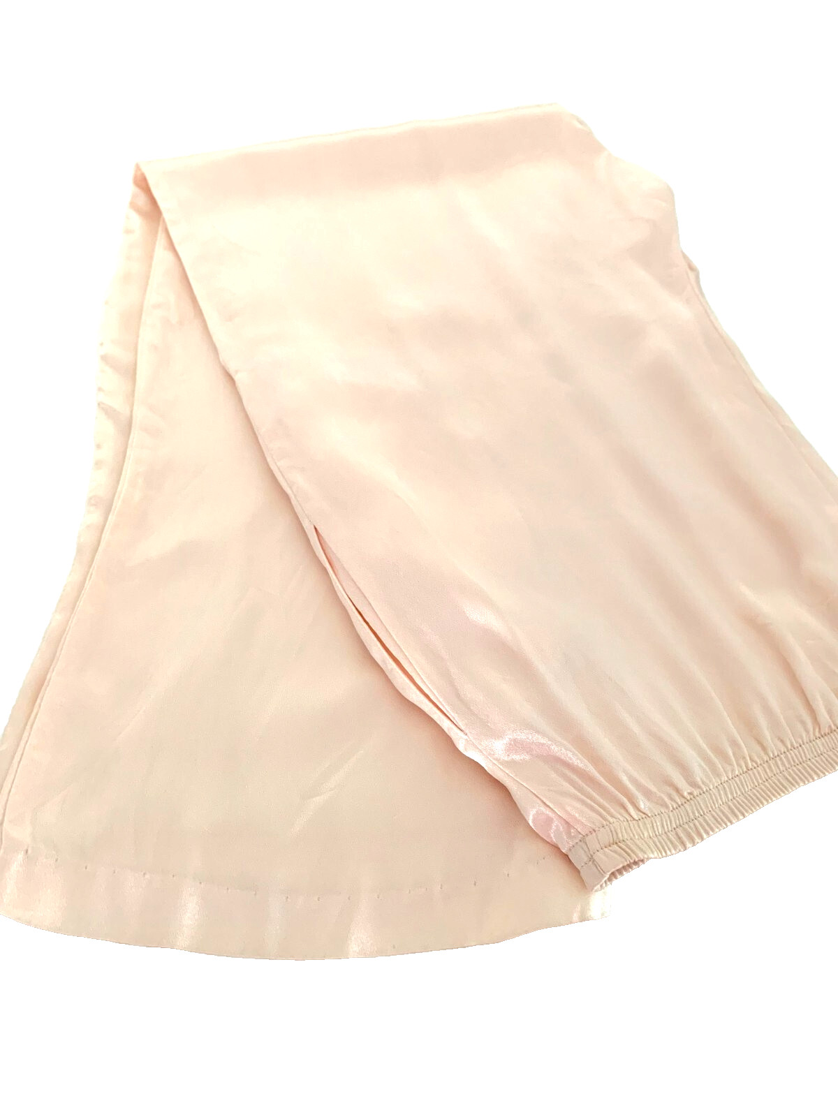 VTG DIANE VON FURSTENBERG Pink Satin Feel Long Sleeve Lingerie 2 Pc Pajamas Set
