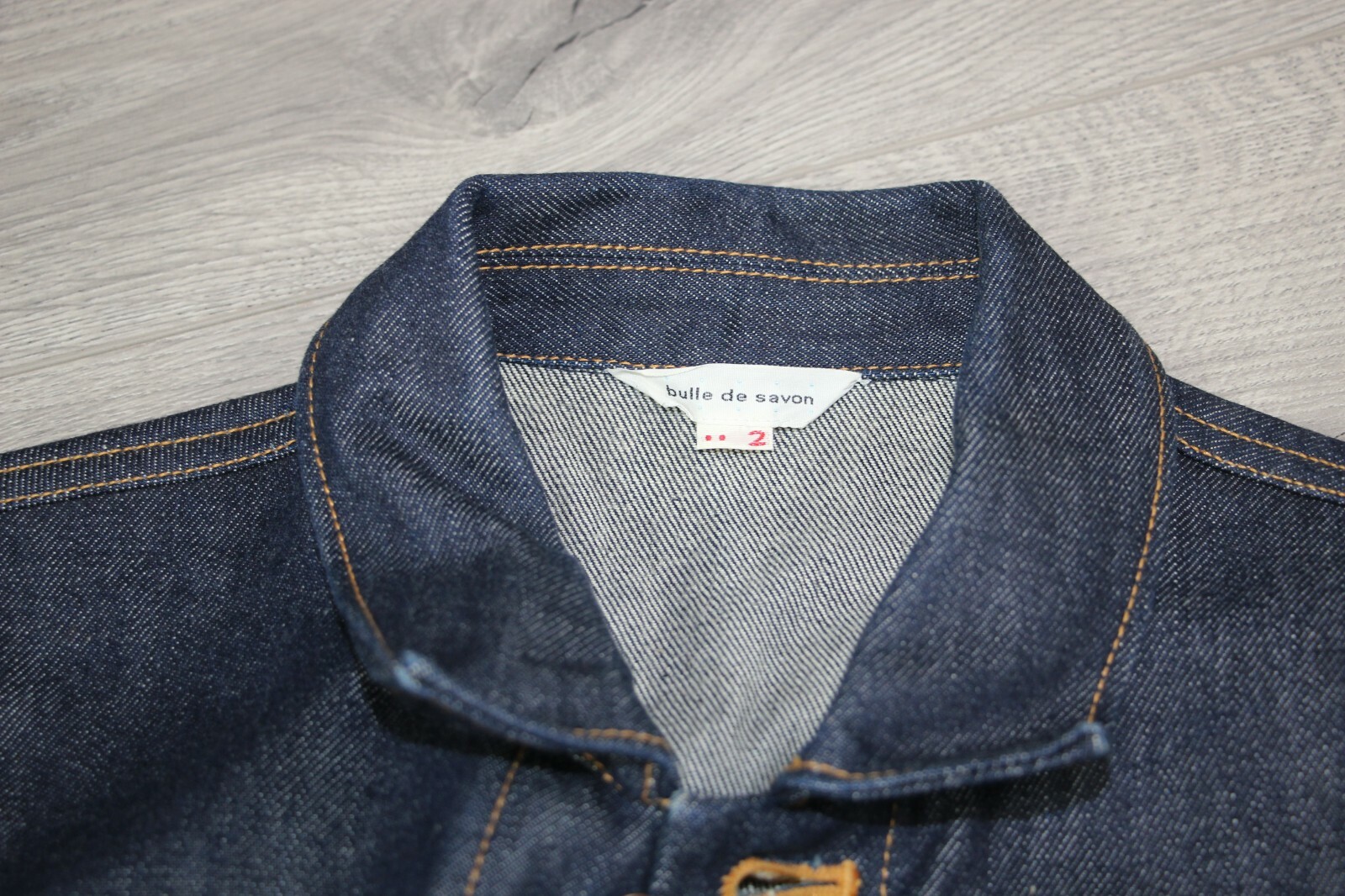 Bulle de Savon womens Jeans navy blue Japan Denim JACKET Size M