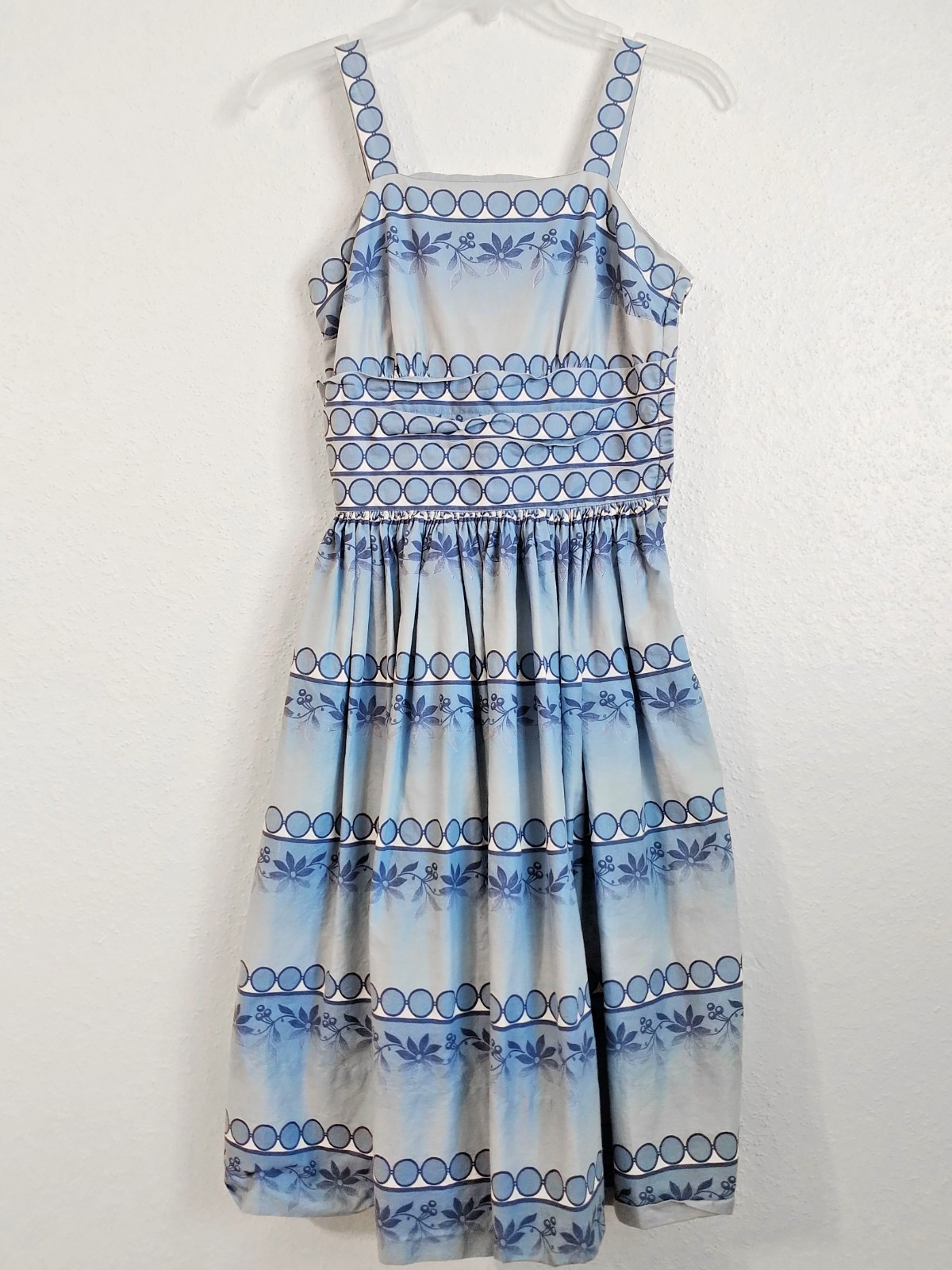 Vintage 1950s Vicky Vaughn Sundress and Shirt Set Blue Mid Century Full Skirt