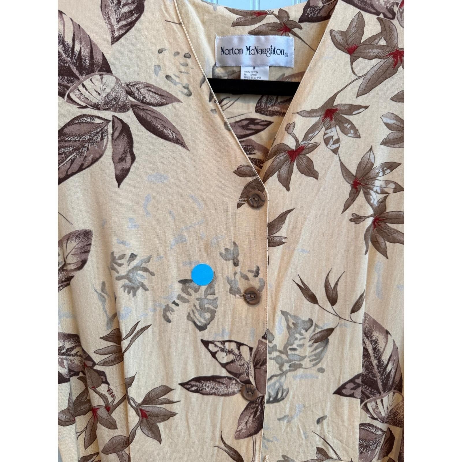 Tiki Revival Norton McNaughton tropical romper& faux wrap Golden Girls Chic