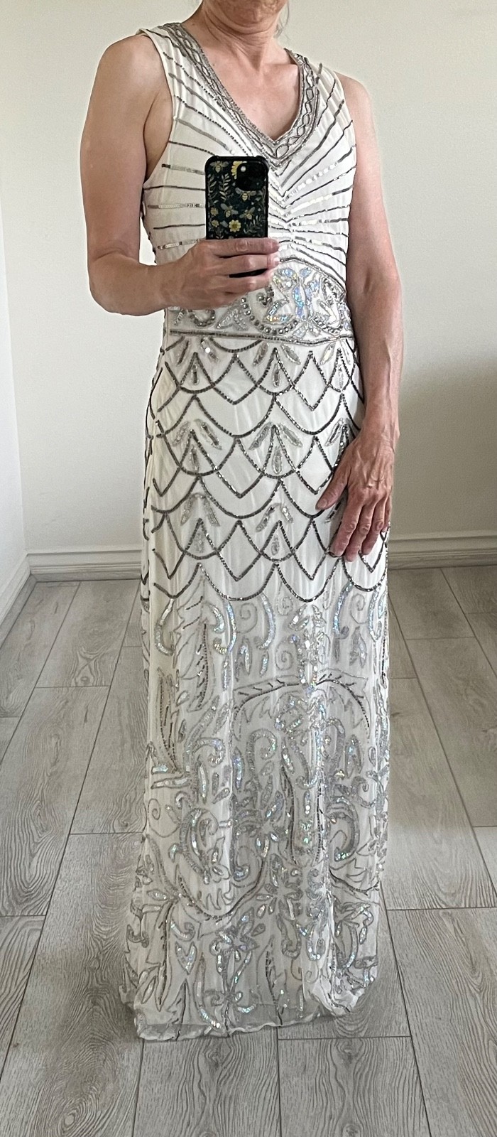 Vintage Downton Abbey Beaded Gown