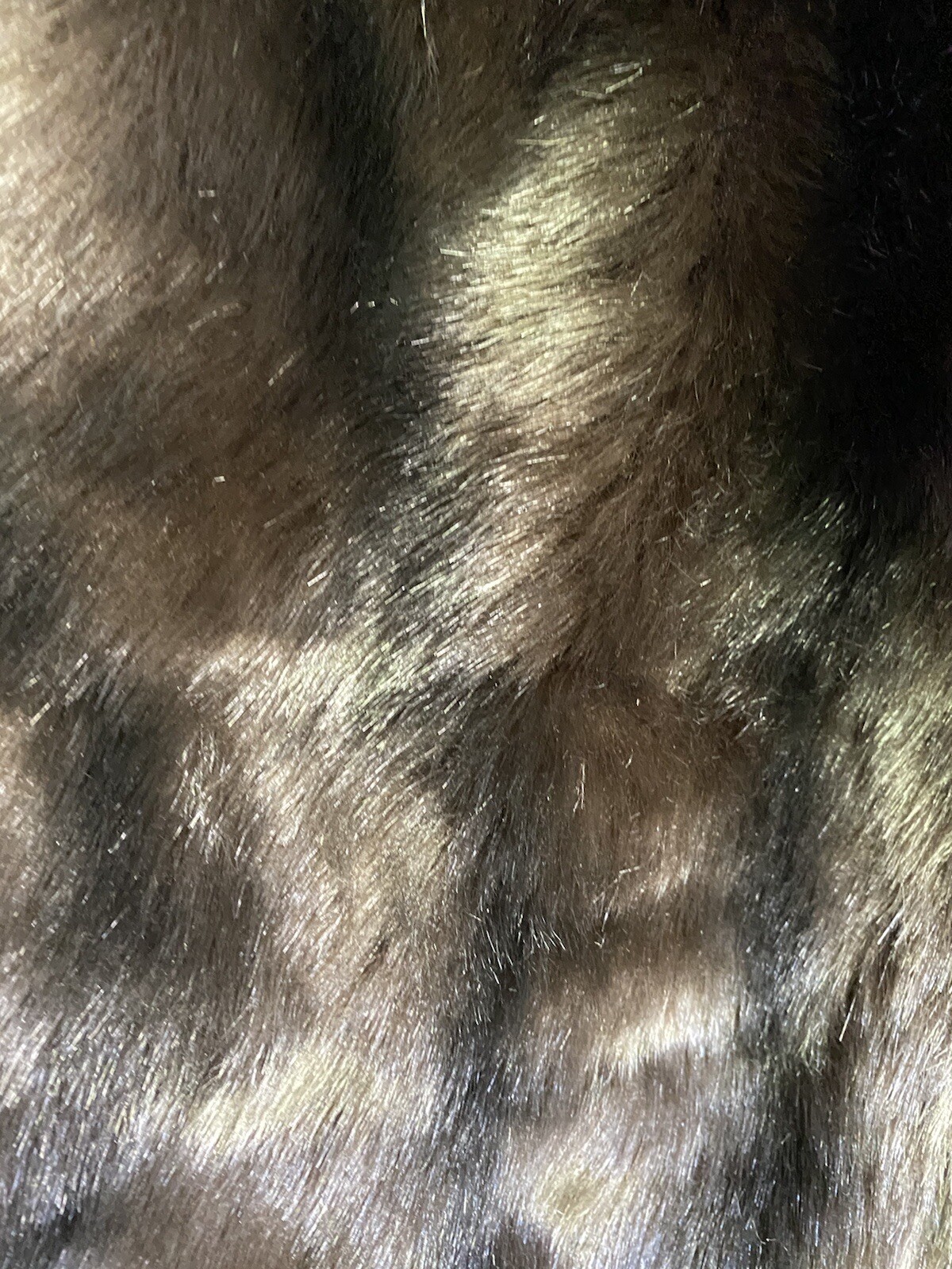 Vintage Caplet Shrug Faux Fur Brown Cape Medium Large 1950s Made In The USA