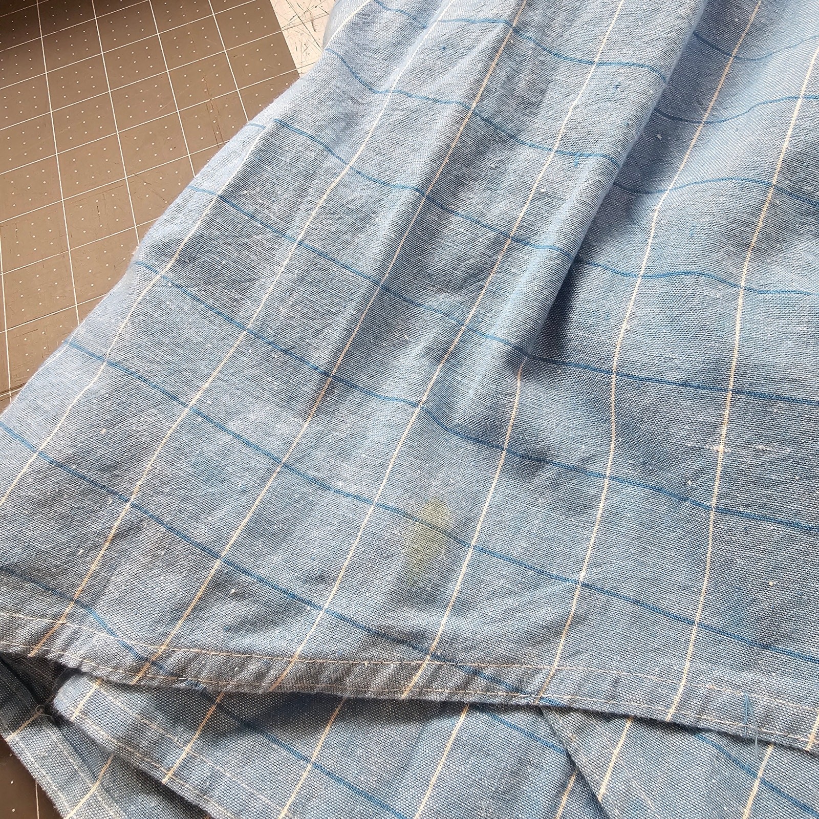Vintage Liz Claiborne Skirt Women XSmall Blue Plaid Preppy Cottage Academia Twee
