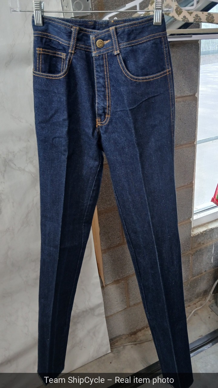 Vintage Jordache Jeans Androgyny Dark Wash High Waist 70s 80s 26×31 Disc G2U