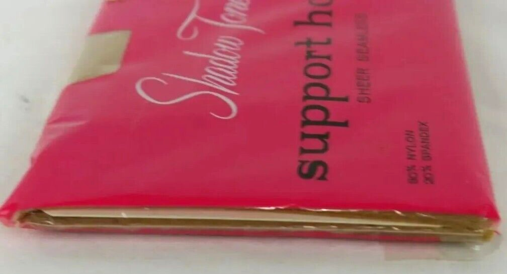 Vtg. Women’s Shadow Tones Support Hose Sheer Seamless Fanfare A 8.5- 9 RN18768