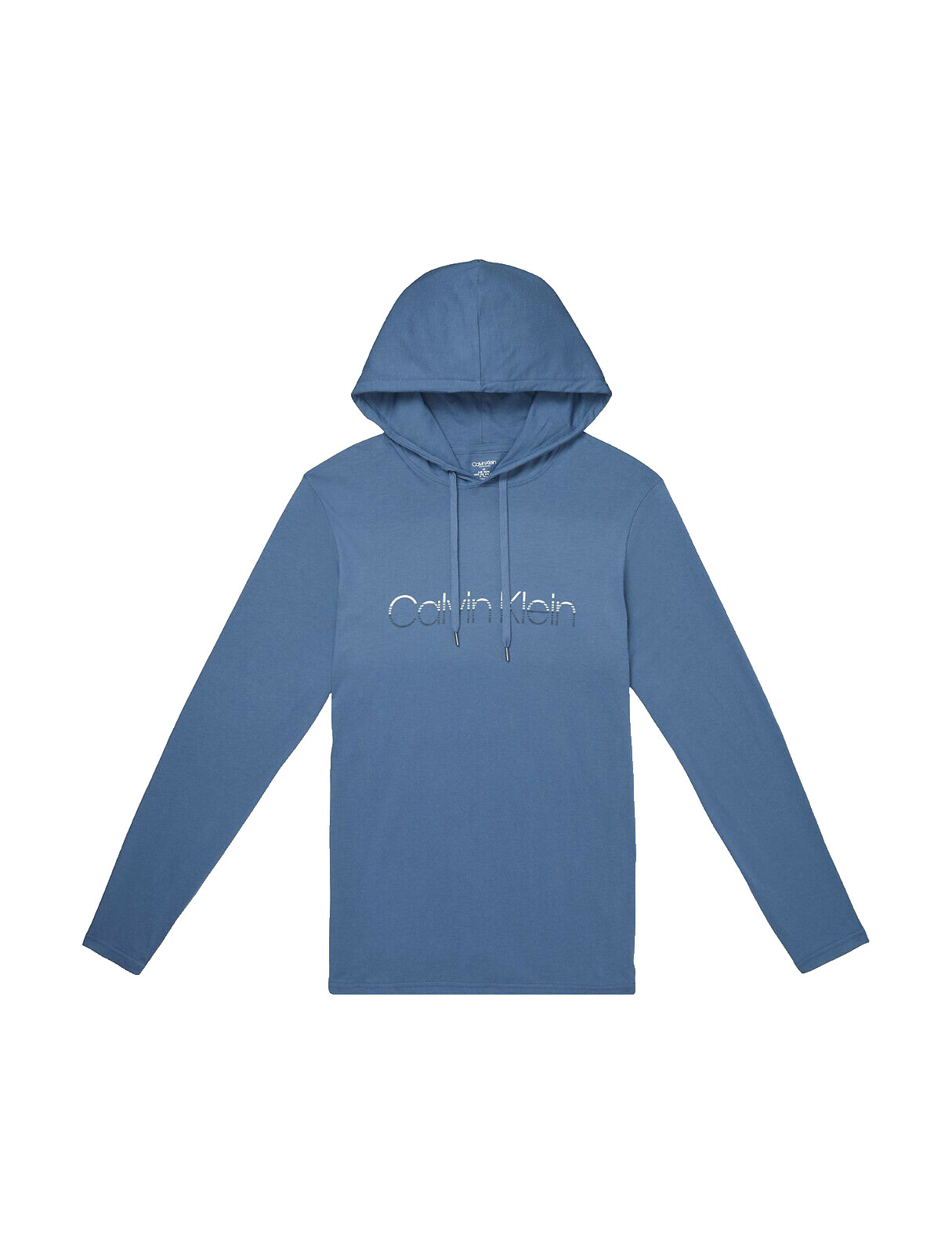 Calvin Klein Unisex Sleepwear Fade Logo Pullover Hoodie, Vintage Indigo, X-Large