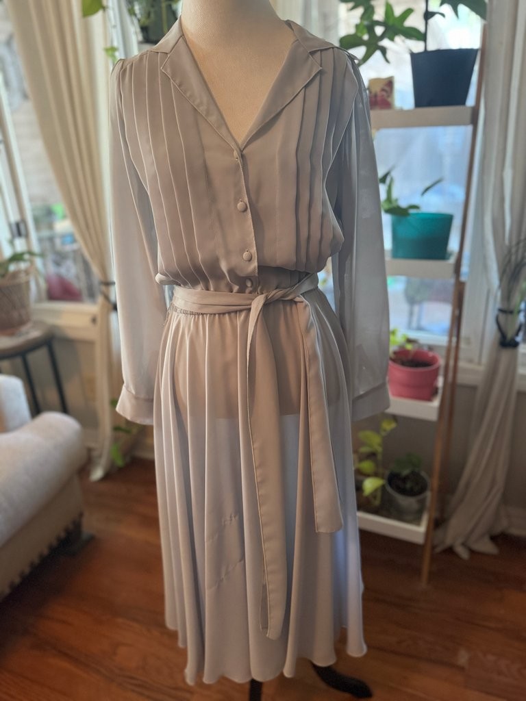 Vintage Miss Ashlee California Pleated Dress