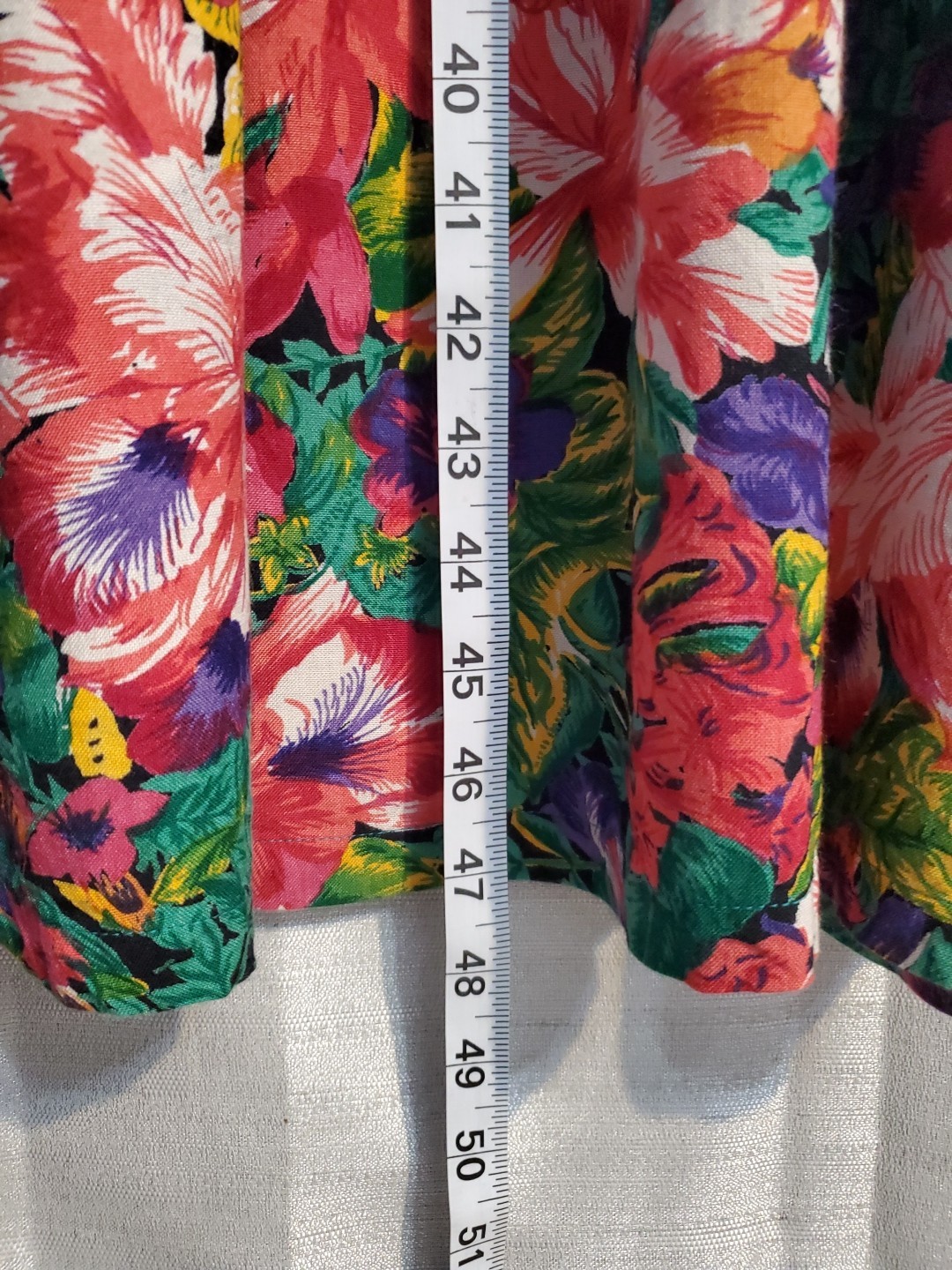 Vintage 80s Sz 9 Cottagecore Floral Puff Sleeve Victorian Tea Dress