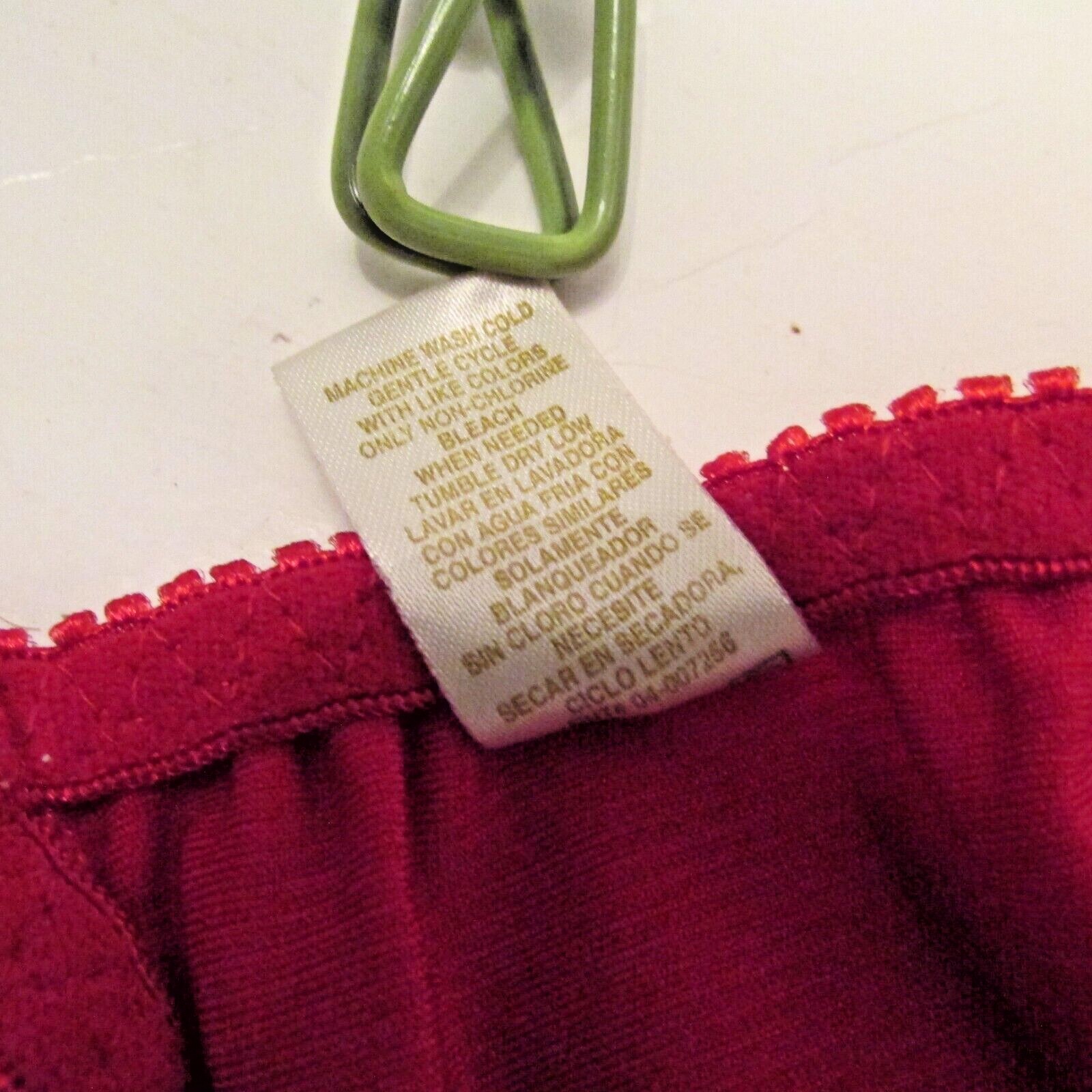 Van Dale Red Ribbed Stretch Nylon Spandex Hipster String Bikini Panties fits S-L