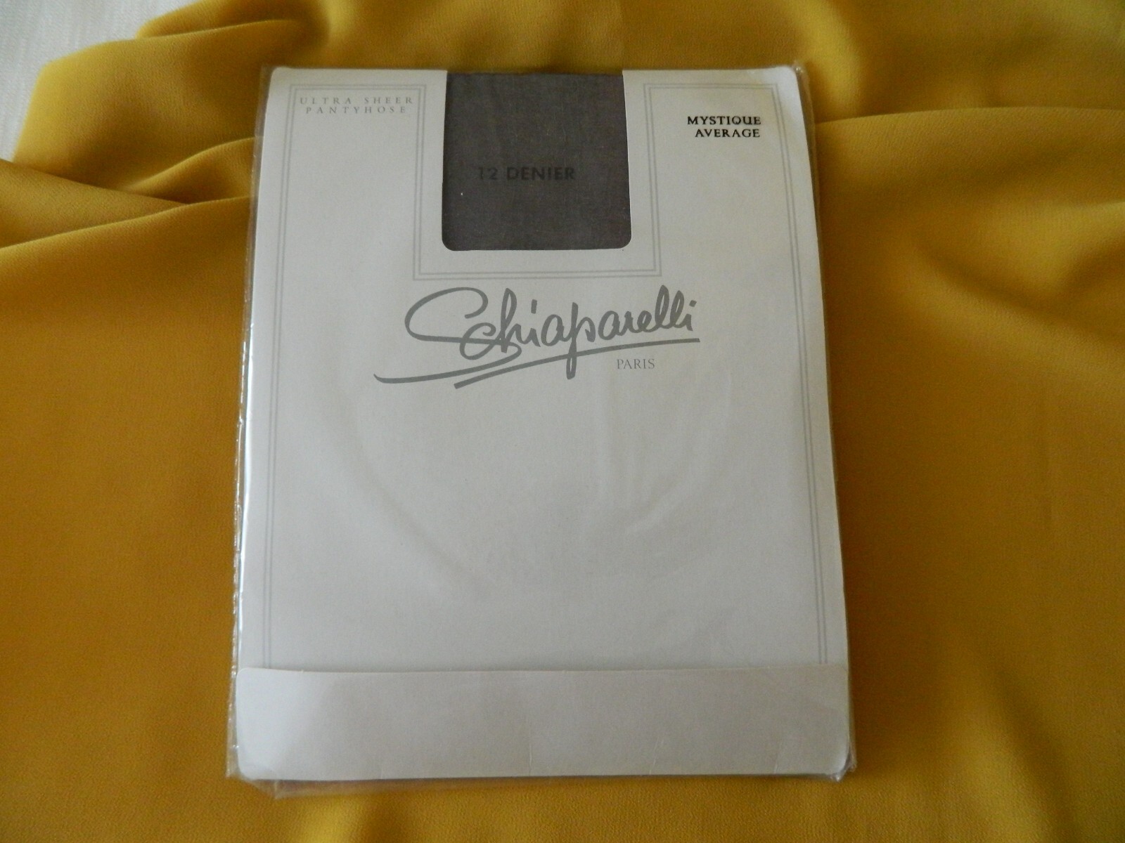 SCHIAPARELLI Paris Pantyhose Ultra Sheer SHADOW Pet,CHATEAU Pet,MYSTIQUE Ave,