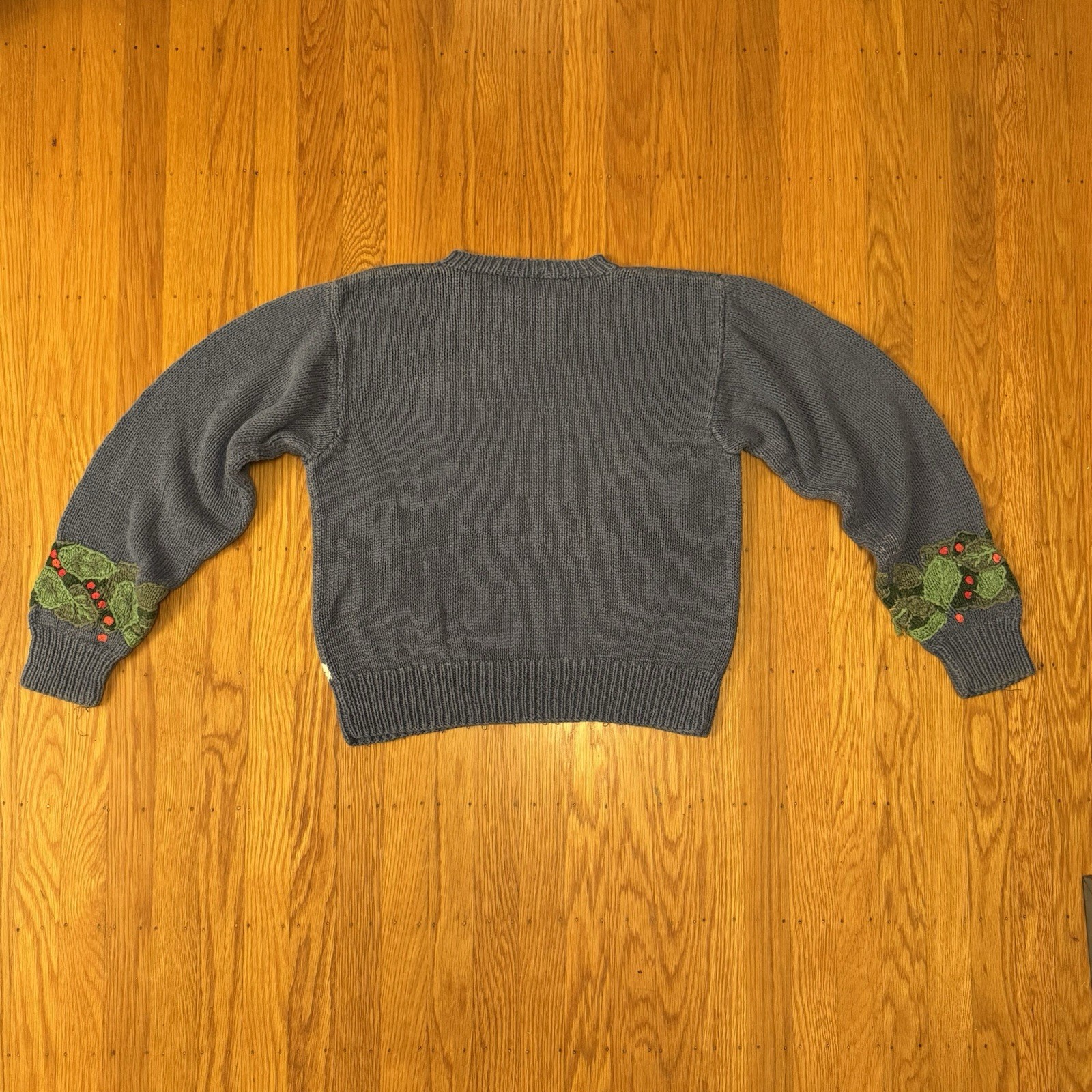 Vintage 90s Orvis 3D Knit Christmas Holiday Polar Bear Sweater Women’s Large