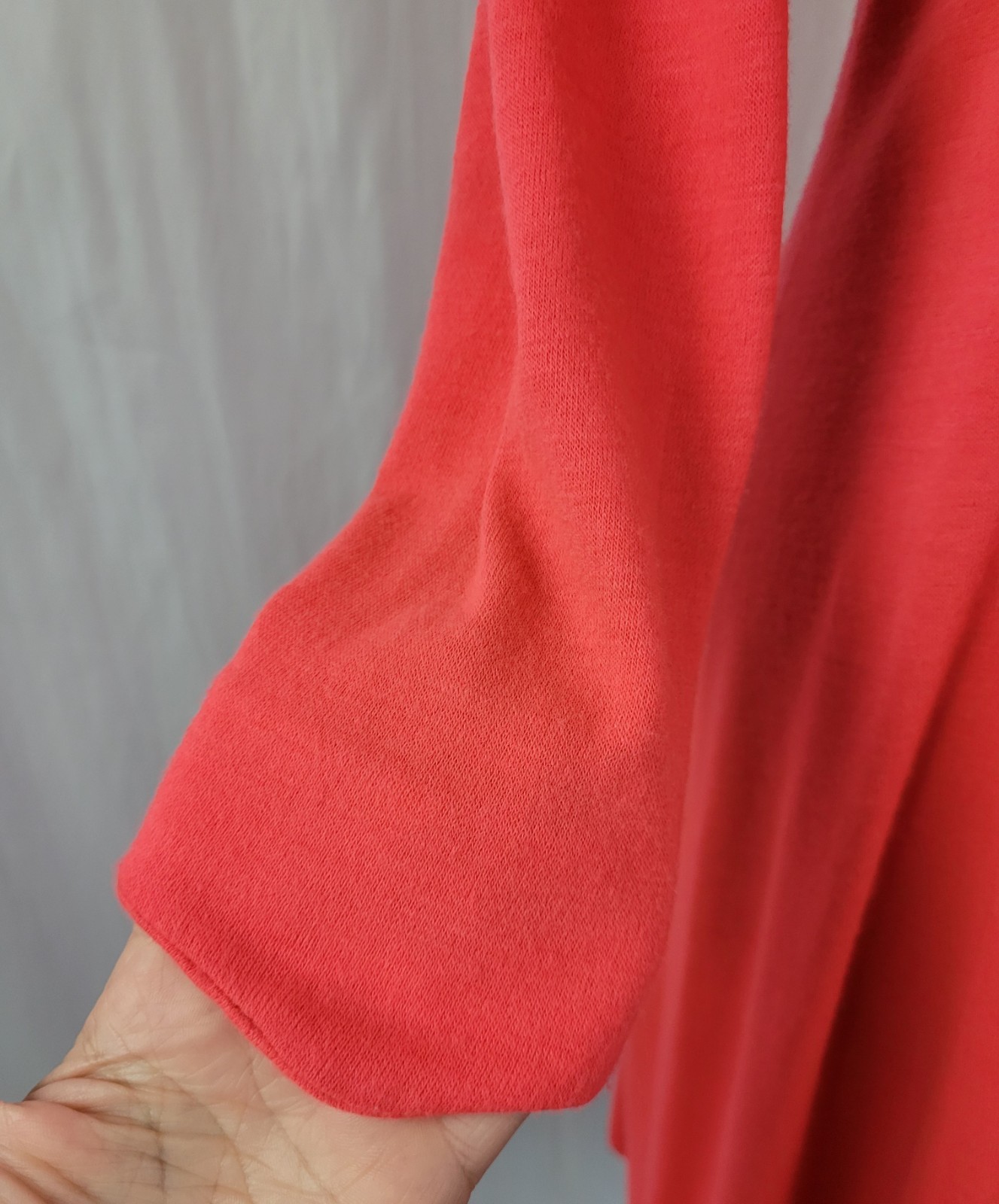 Vintage Lady Carol Coral Knit Princess Seamed Dress w Lining Size MED?