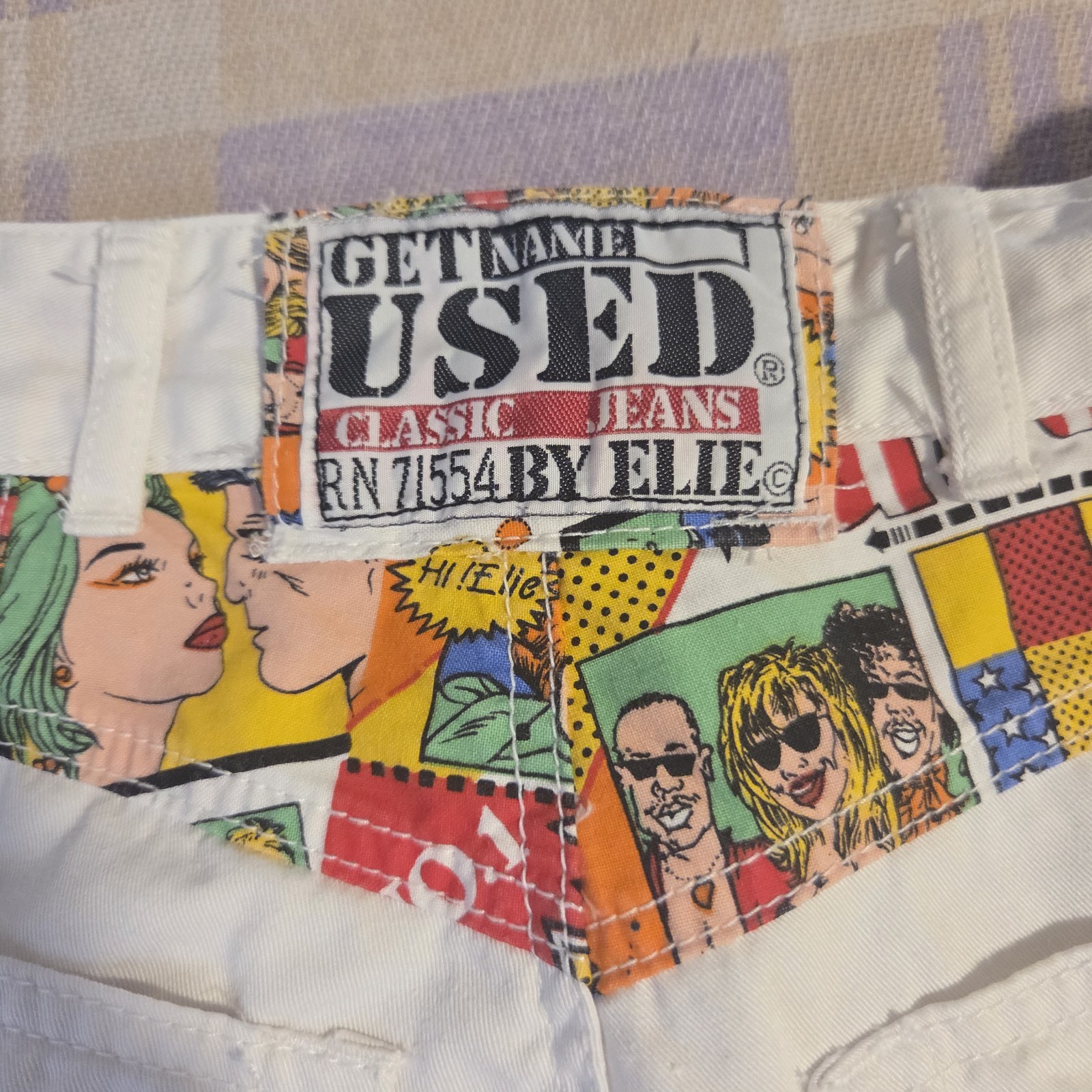 VINTAGE Get Used by Elie Jeans Shorts Size 26 Baggy Hip Hop 90s Y2K Loud Rare