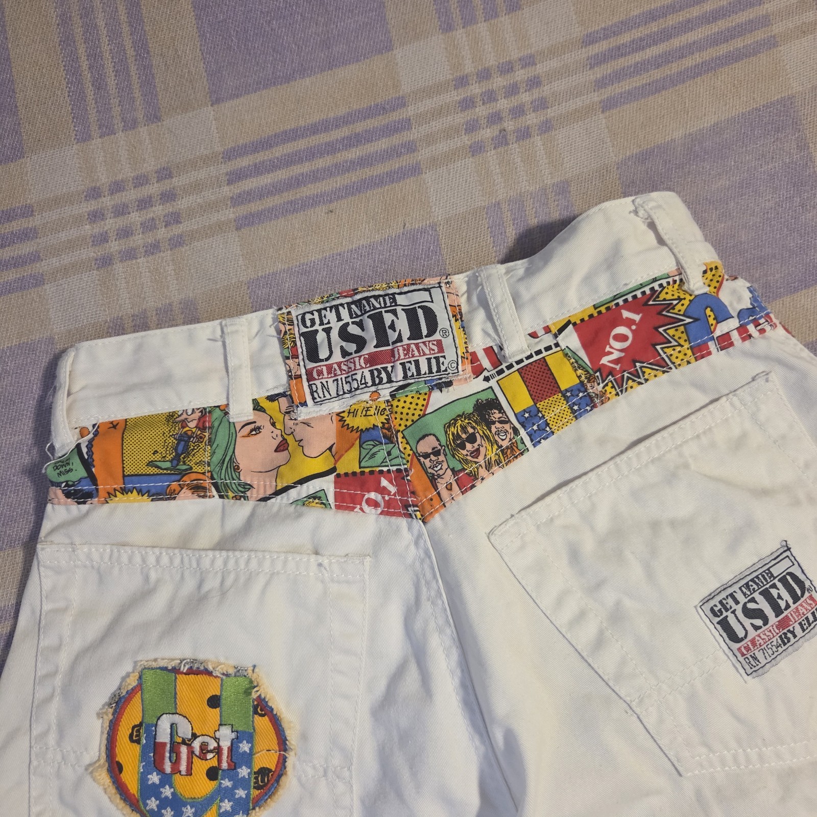 VINTAGE Get Used by Elie Jeans Shorts Size 26 Baggy Hip Hop 90s Y2K Loud Rare