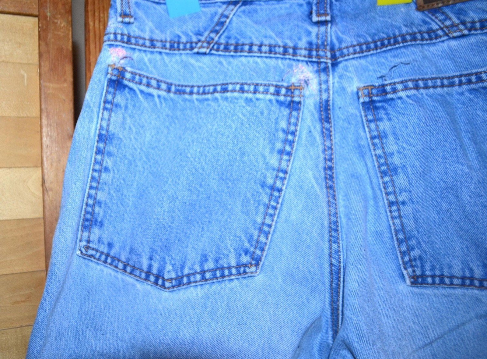 Vintage Jeans Zena High Waist Peg Leg Designer Yoke Front