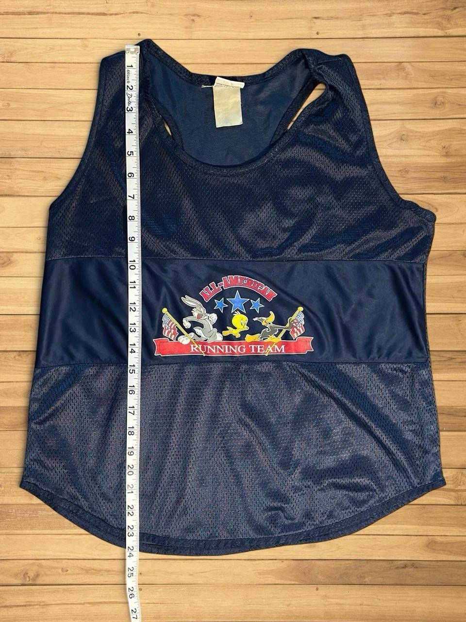 Vintage Looney Tunes All-American Running Team Mesh Jersey Tank Top S