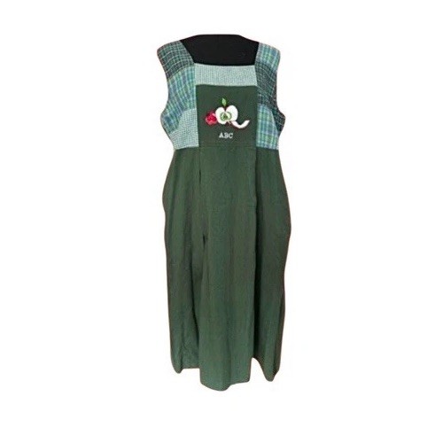 VINTAGE! TWO TWENTY! „ABC” UNIQUE JUMPER DRESS! PATCHWORK, EMBROIDERED! *RARE* !