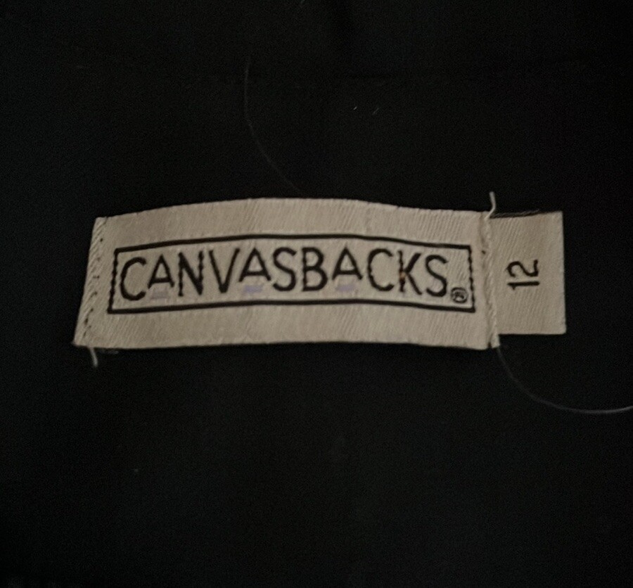 Vintage Canvasbacks Embroidered Jacket 10 Virgin Wool blend Wearable Art