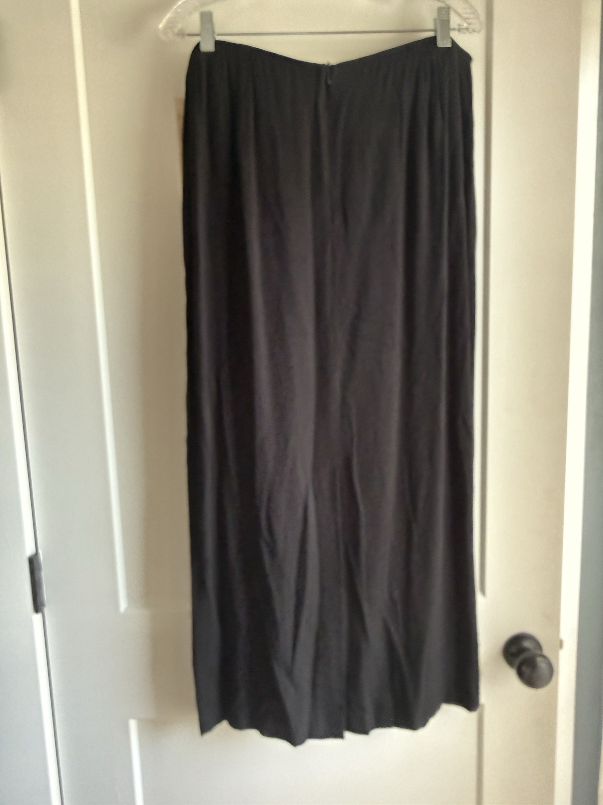 Vintage 1980s Karen Kane Black Long Skirt Sz 14