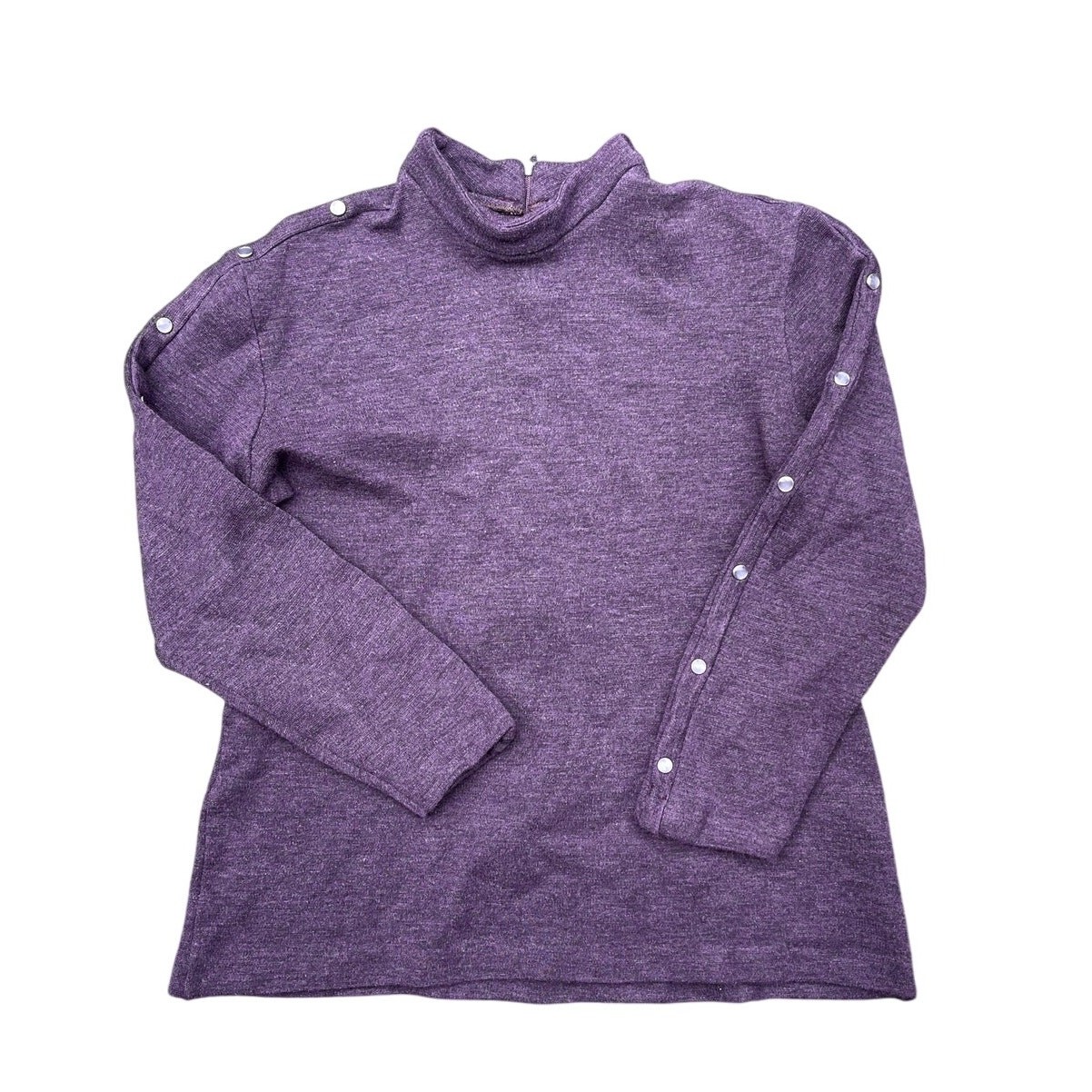 Christenfeld of California Purple Long Sleeve Shirt 1960’s Pearl Snap Accents