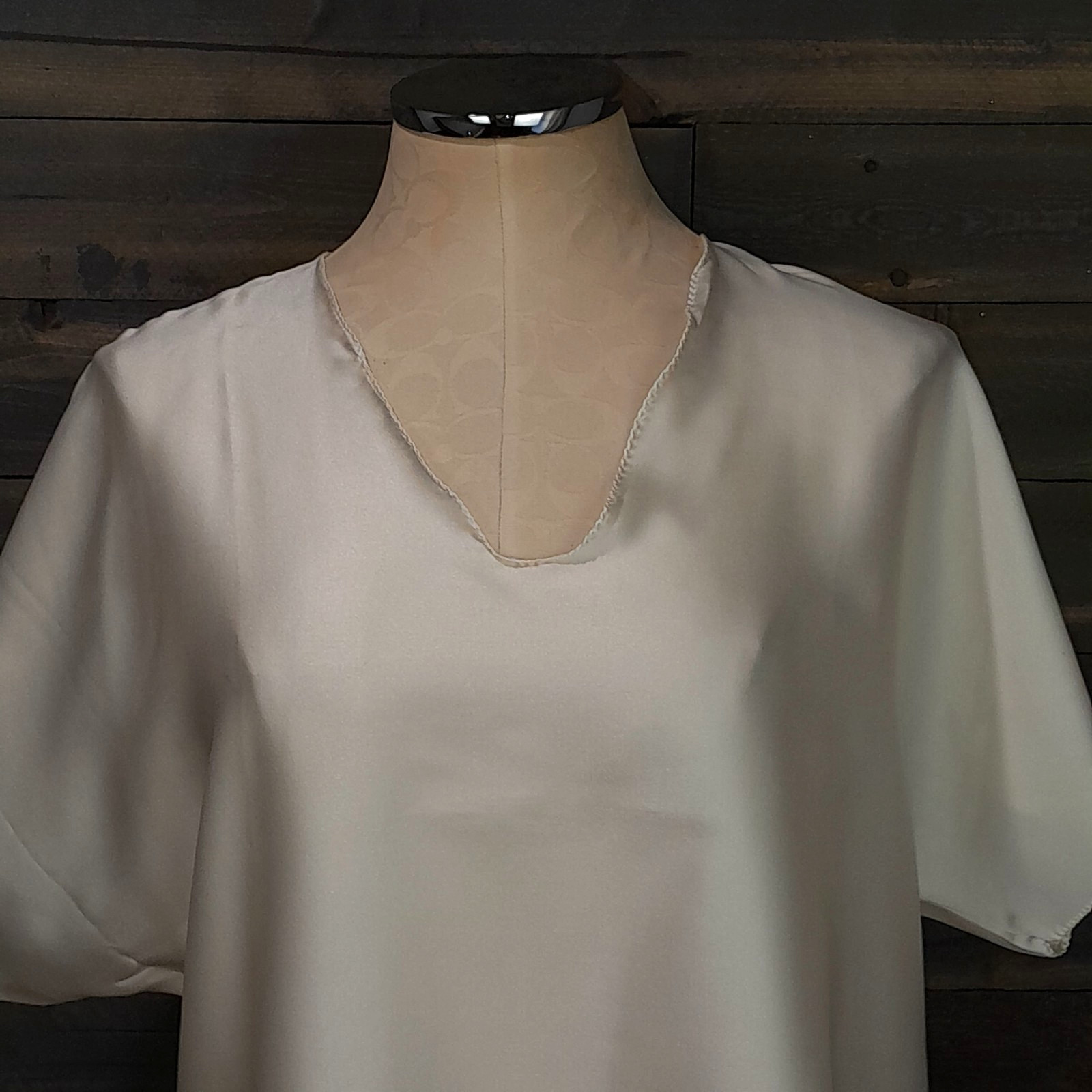 Undercover Wear Nightshirt Womens S Ivory Boxy Loose Pullover Sleep Loungewear
