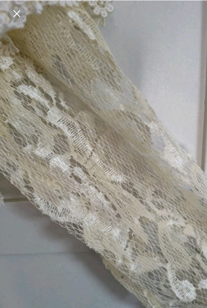 1970s Vtg A La Carte Lace Dress Formal Wedding Sz S 4-6 **See Measurements EUC