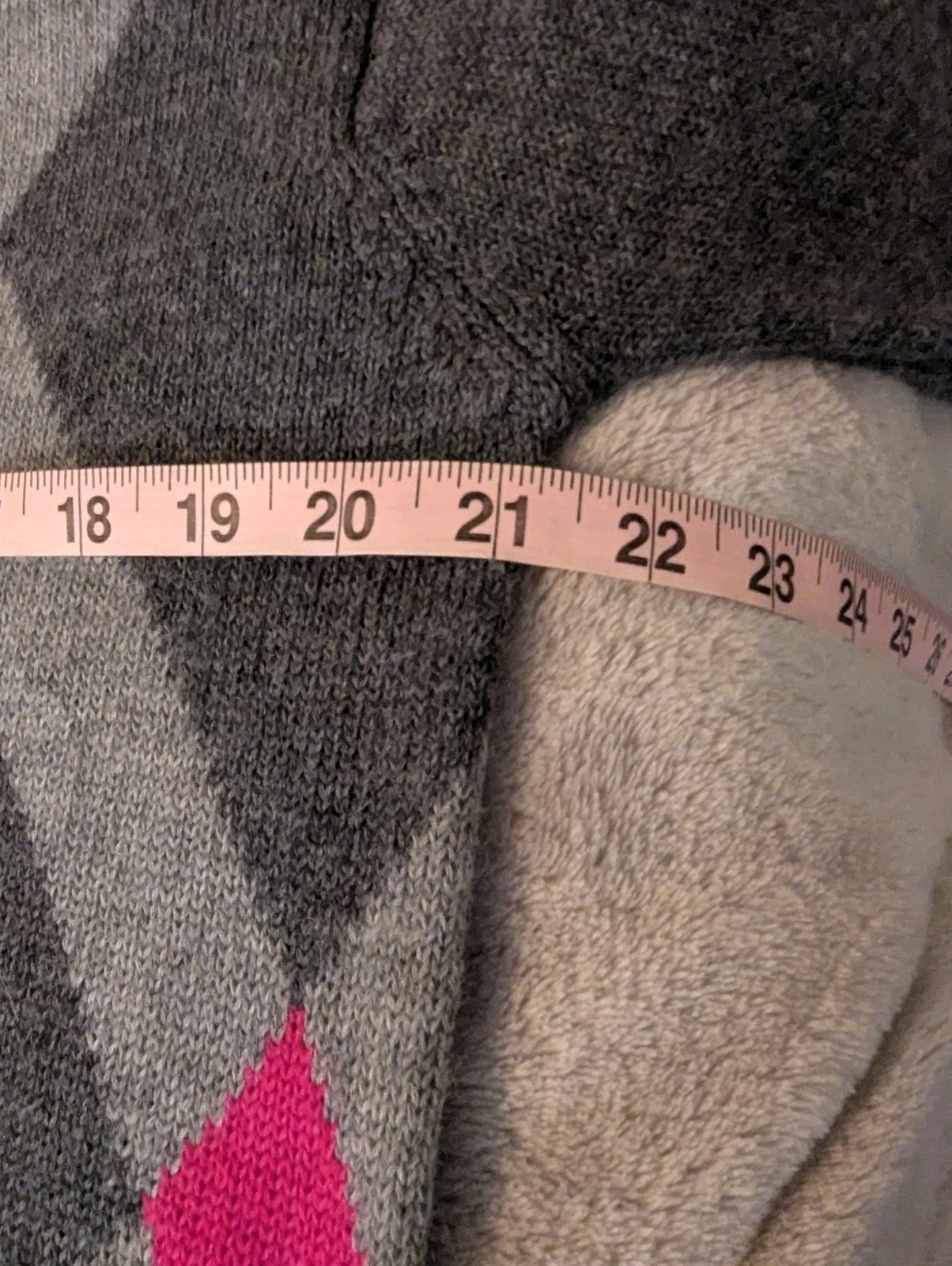 Vintage 2000s Y2K Liz Claiborne Argyle 100% Merino Wool Cardigan Sweater Medium
