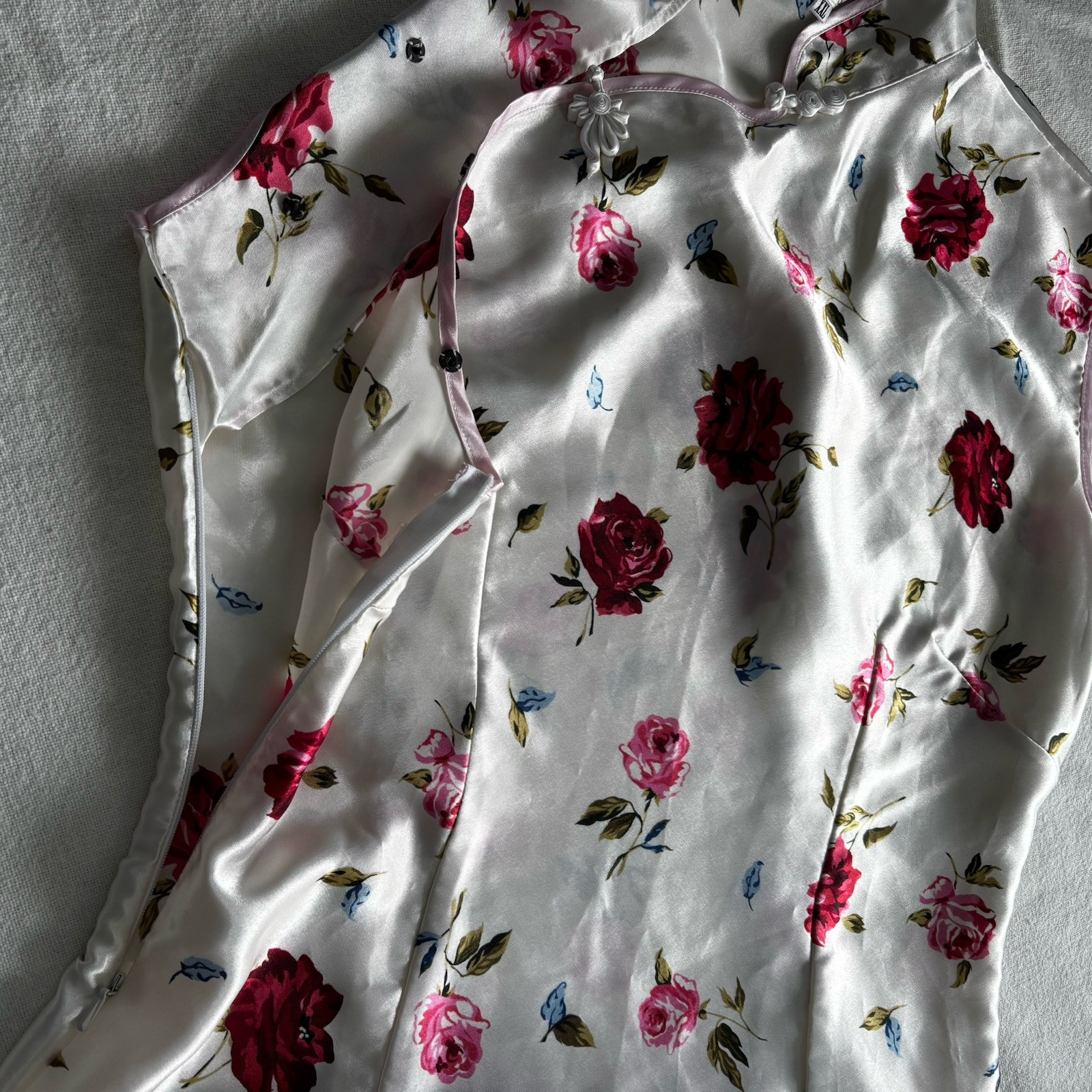 100% Silk Maxi Nightdress Dress Gown By Plants Floral Cottagecore Fairycore *