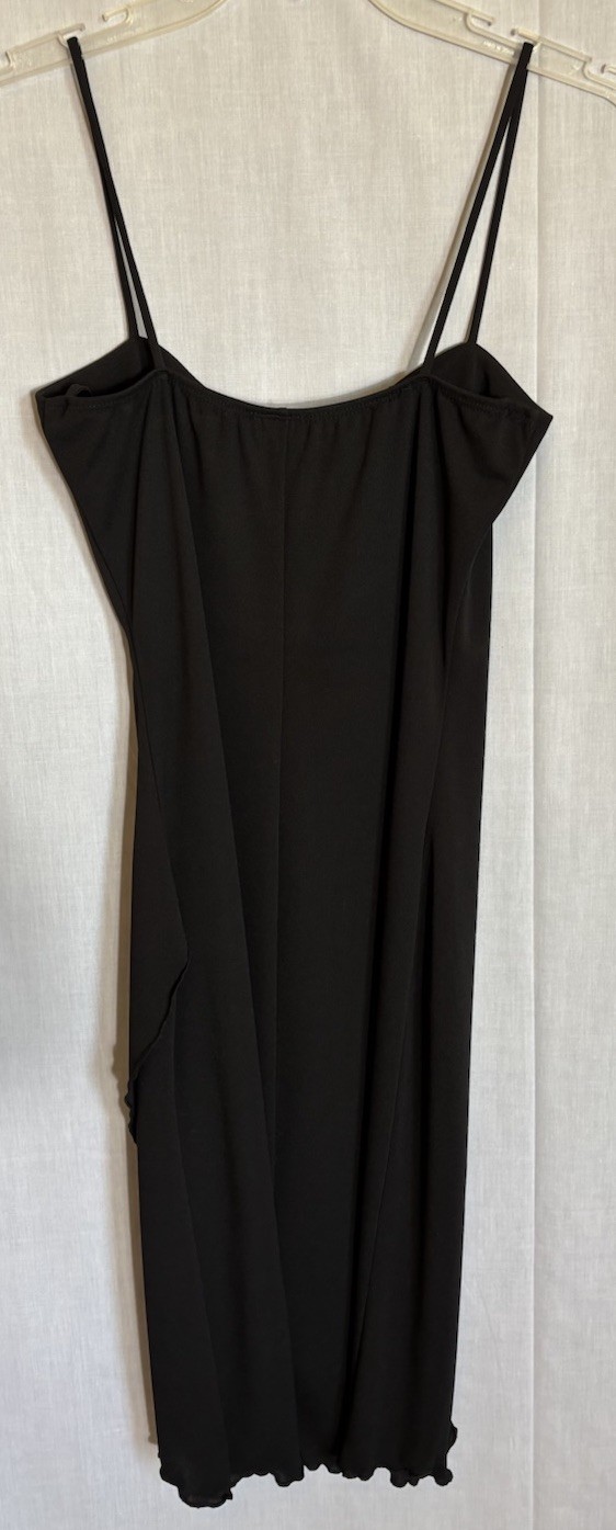 Vintage Finesse 90’s Y2k Black Dress Whimsical Sparkle Feminine Goth Medium NWT